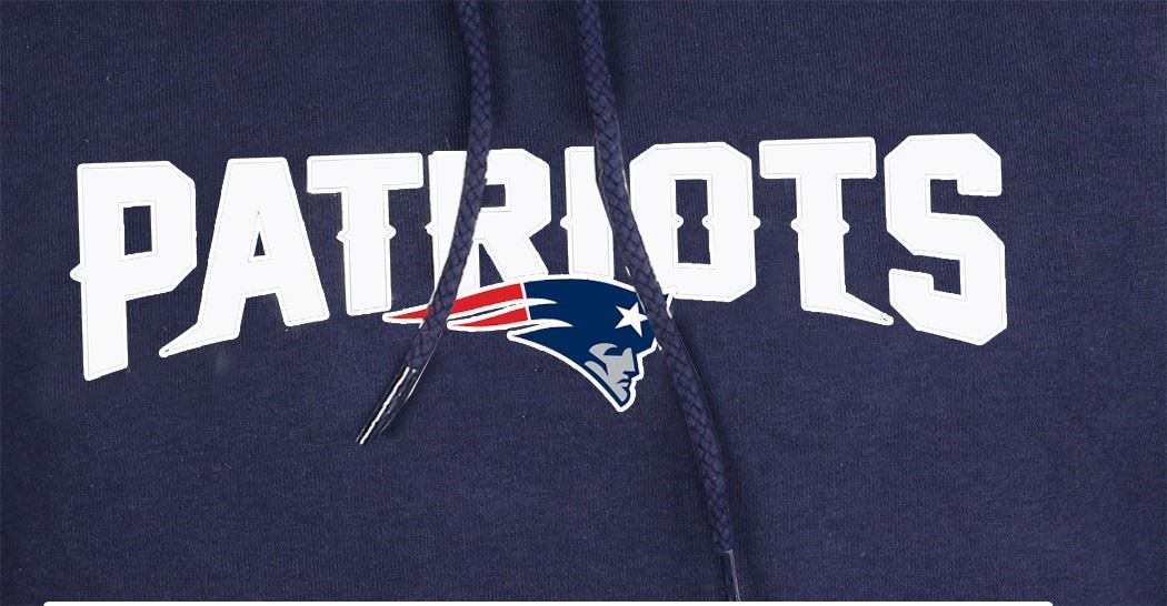 New England Patriots Big Logo Back Hoody New Era