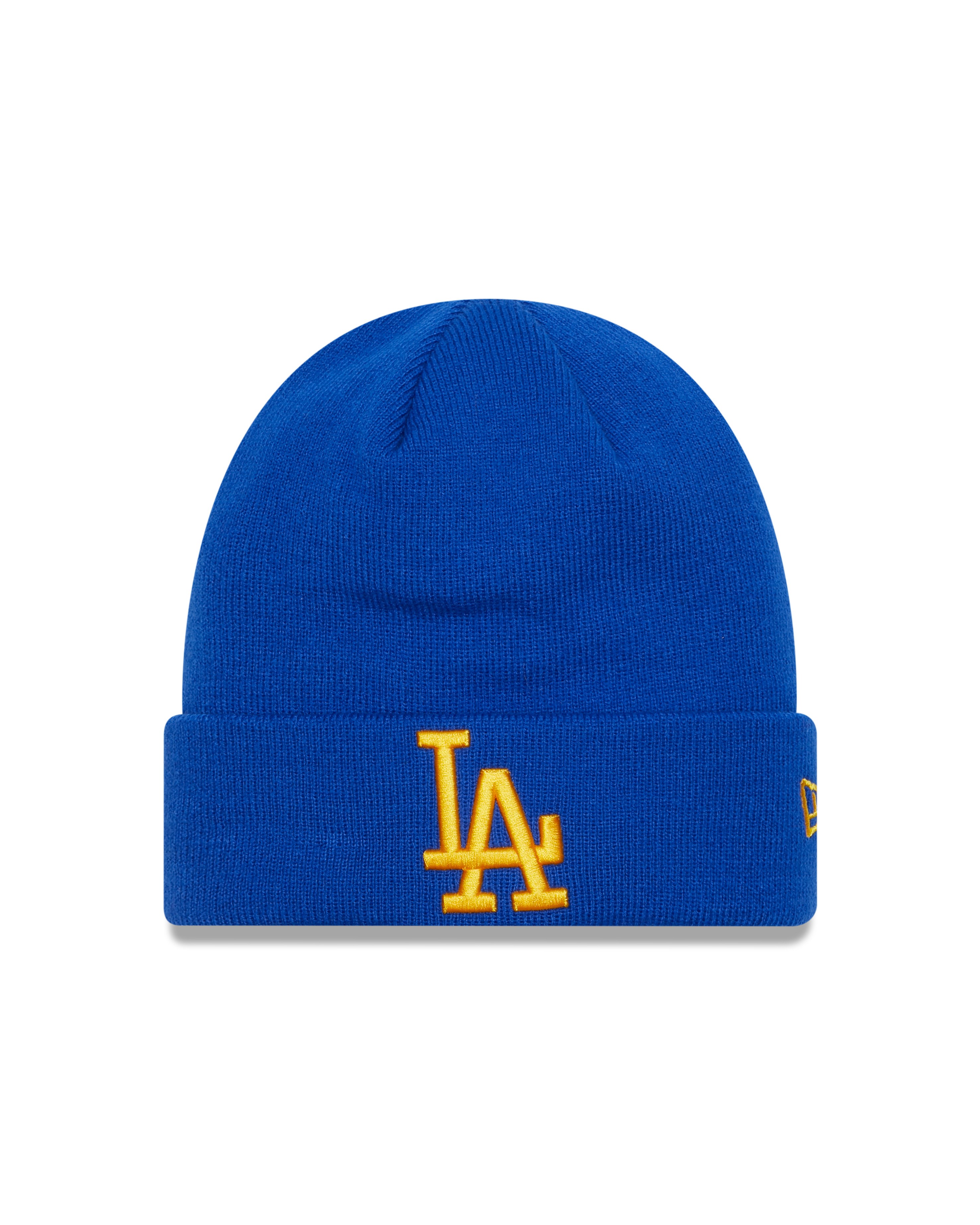 Los Angeles Dodgers MLB League Essential Royal Yellow Cuff Knit Beanie New Era