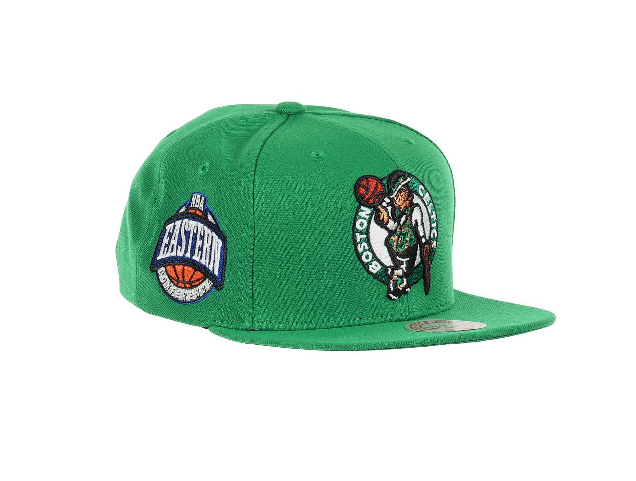 Boston Celtics NBA Conference Patch Green Original Fit Snapback Cap Mitchell & Ness