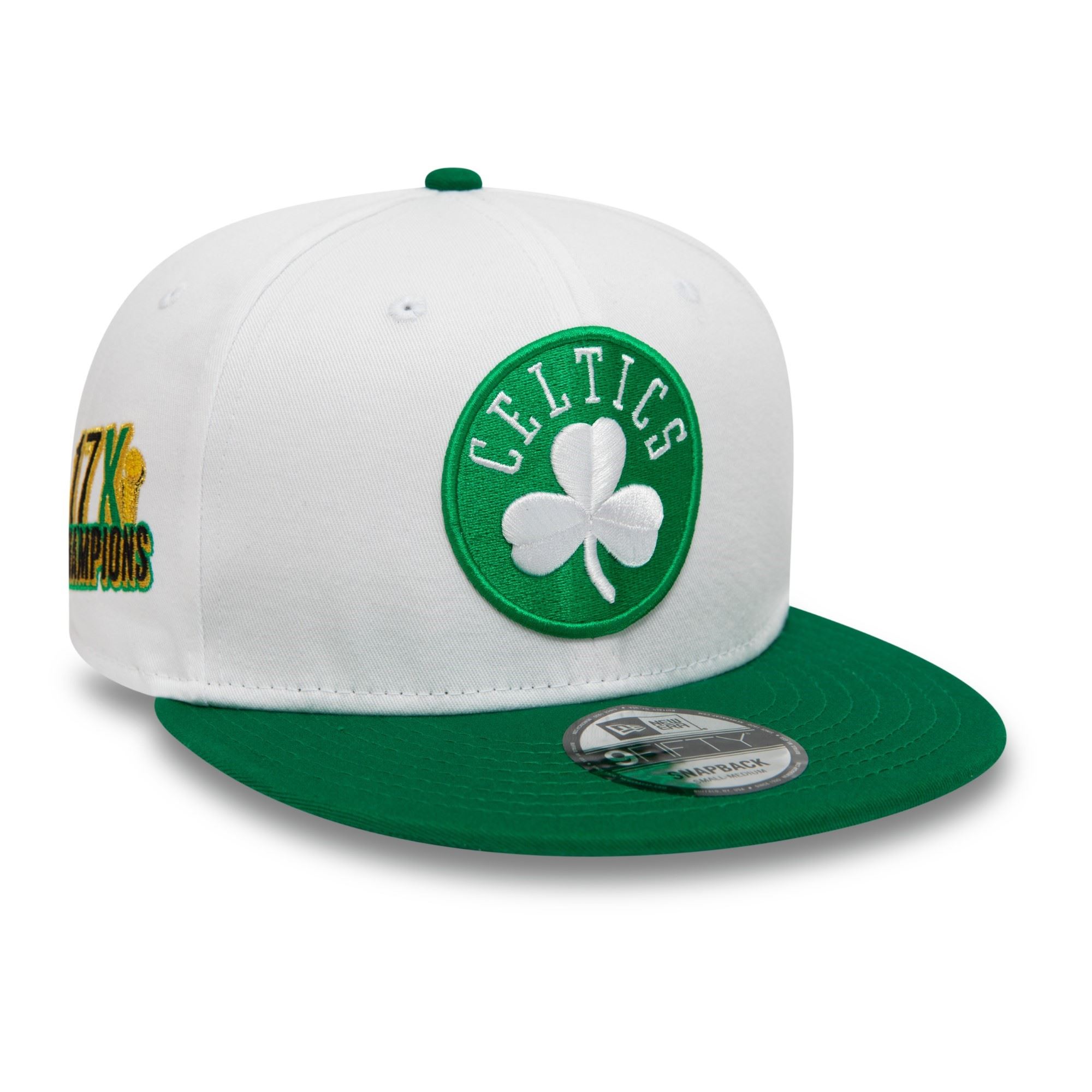 Boston Celtics NBA White Crown Patches White 9Fifty Snapback Cap New Era