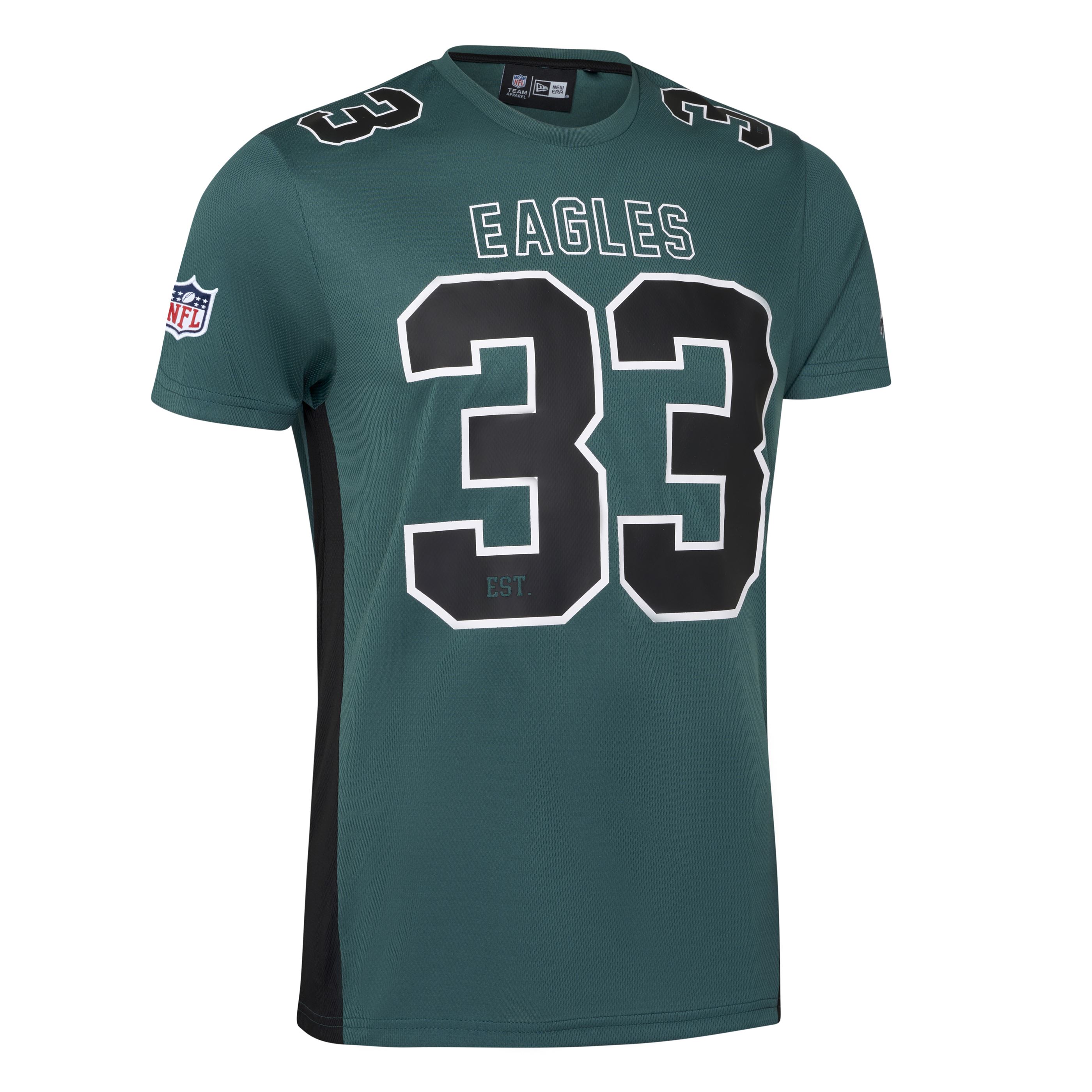 Philadelphia Eagles NFL Established Number Mesh Tee Green T-Shirt New Era