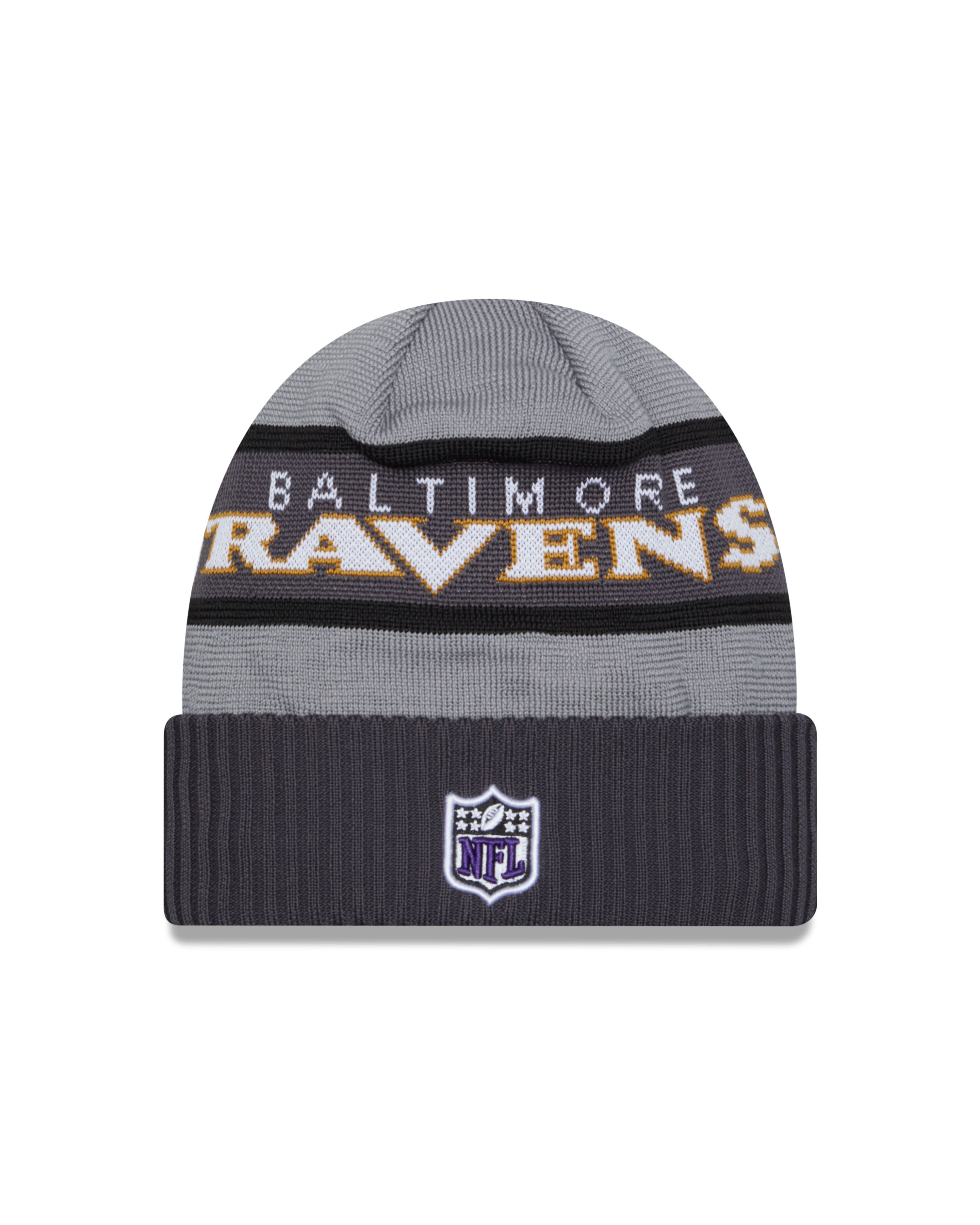 Baltimore Ravens NFL 2023  Sideline Tech Knit CW Gray Beanie New Era