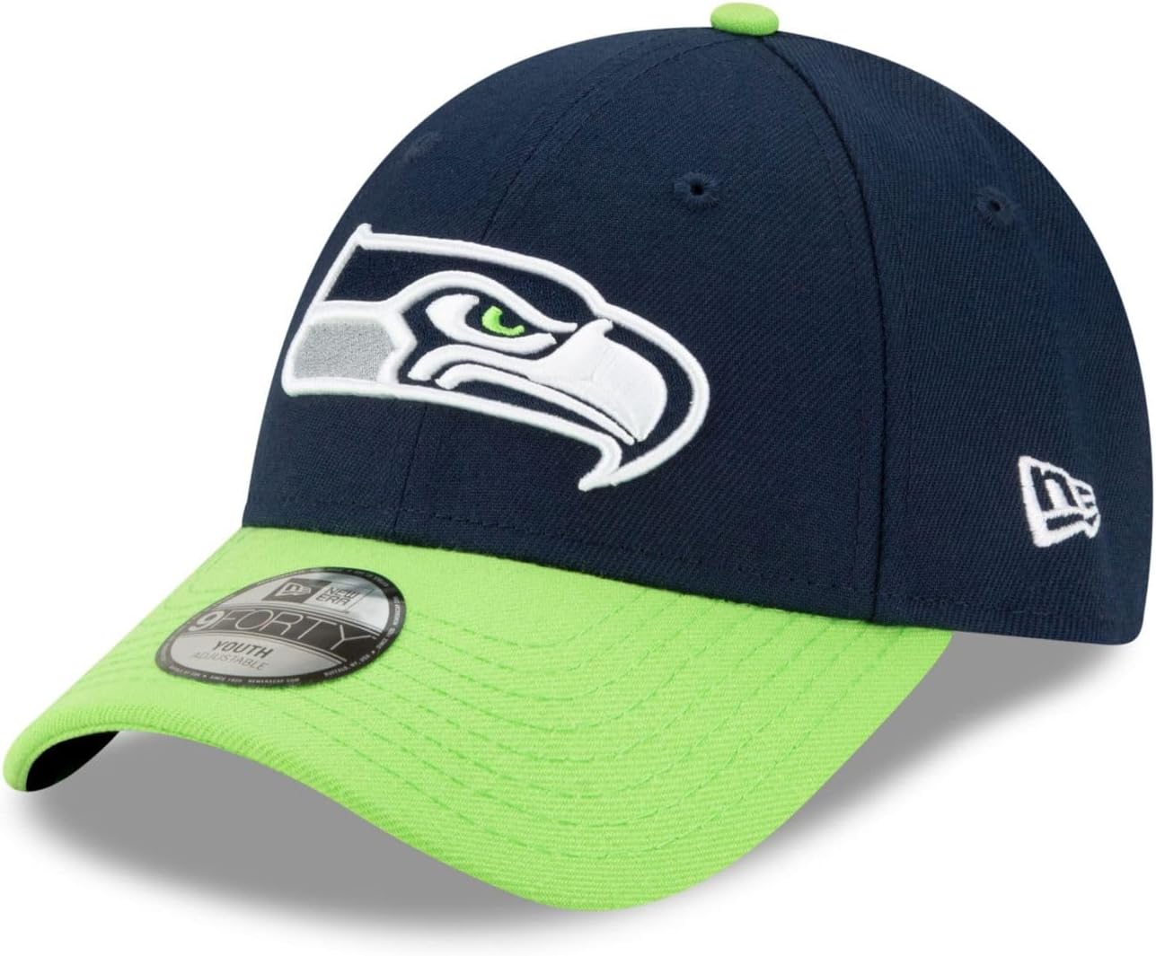 Seattle Seahawks NFL The League Blue 9Forty Adjustable Cap for Kids New Era