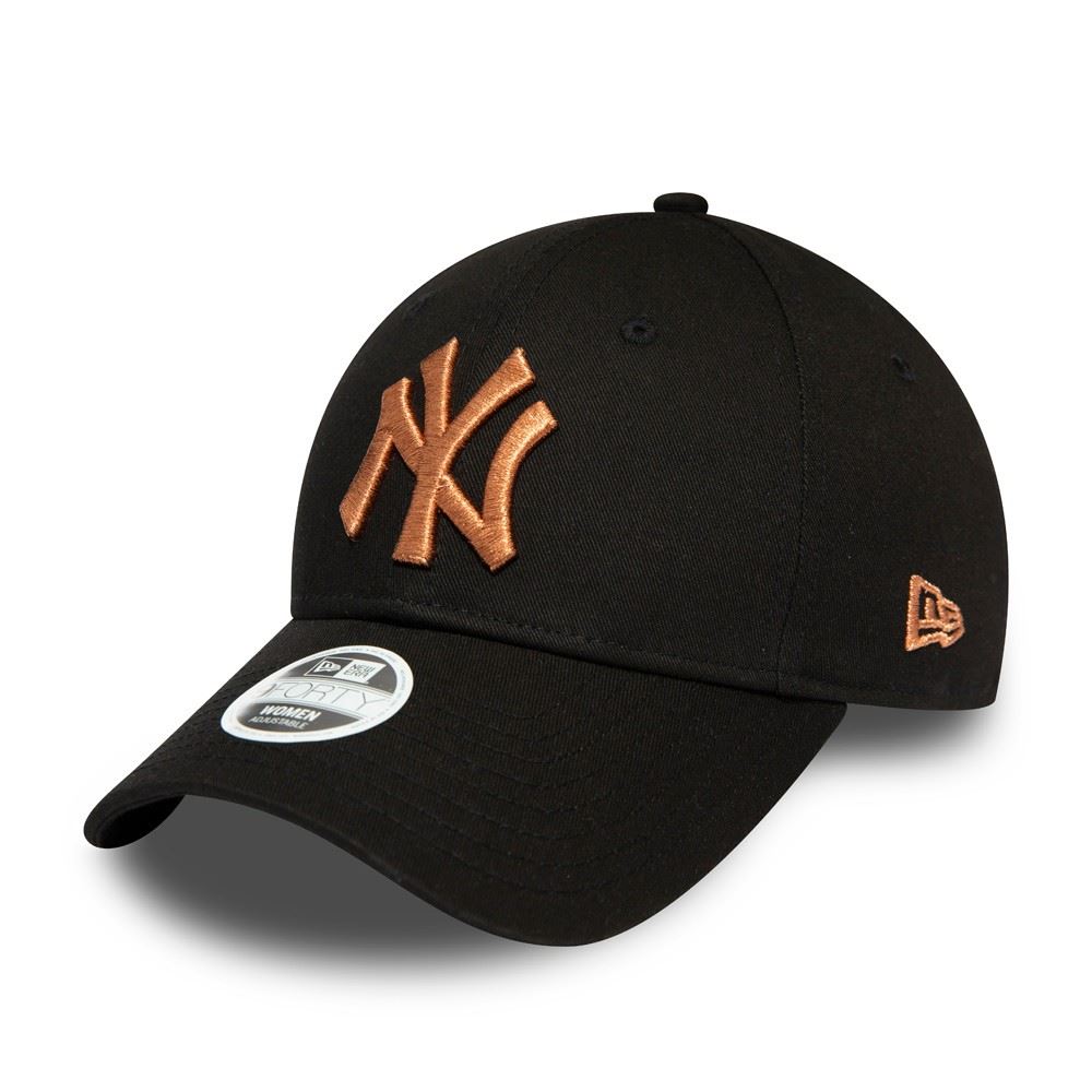 New York Yankees Metallic Logo 9Forty Adjustable Women Cap New Era
