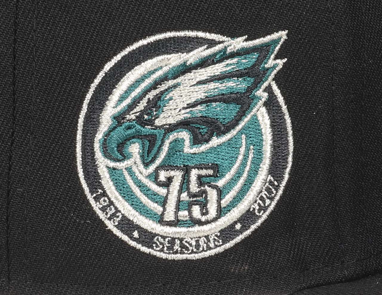 Philadelphia Eagles NFL Team Colour 75 Seasons Sidepatch Black 9Fifty Snapback Cap New Era