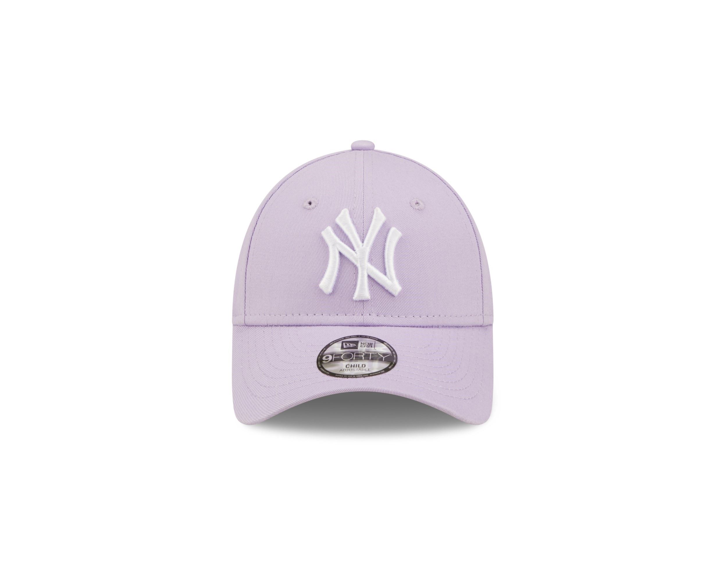 New York Yankees MLB League Essential Purple White 9Forty Adjustable Kids Cap New Era