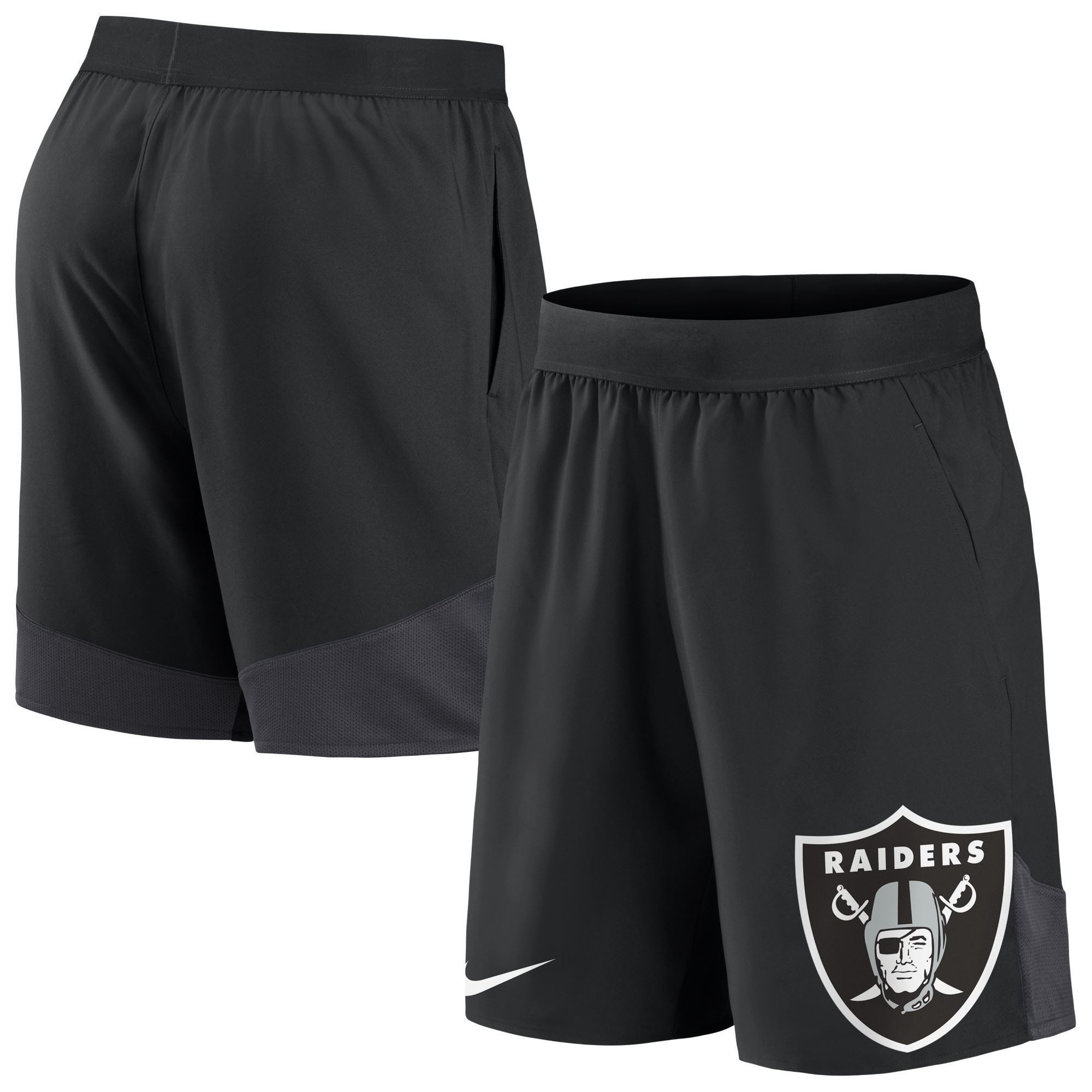 Las Vegas Raiders NFL Stretch Woven Short Black / Anthracite Hose Nike