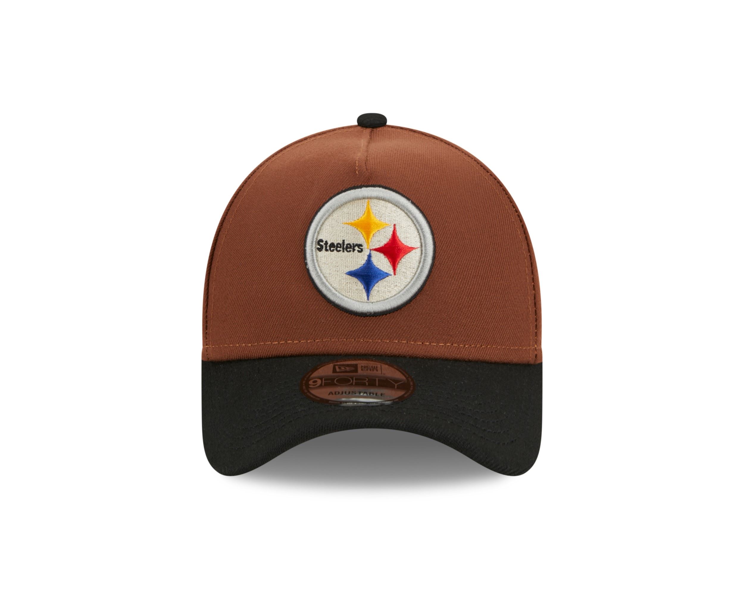 Pittsburgh Steelers NFL Harvest Superbowl  XLIII Brown Black 9Forty A-Frame Snapback Cap New Era