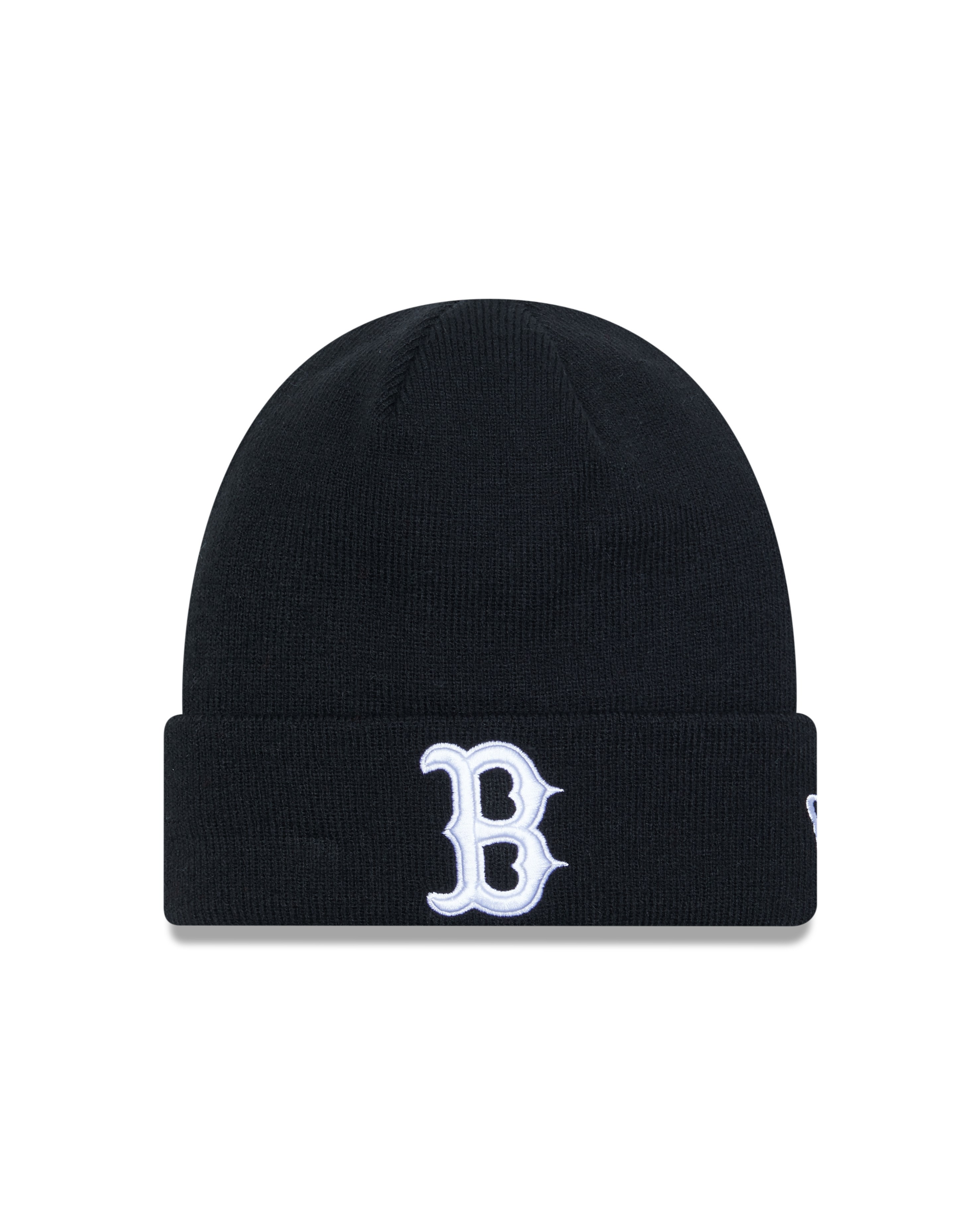 Boston Red Sox MLB League Essential Black White Cuff Knit Beanie New Era