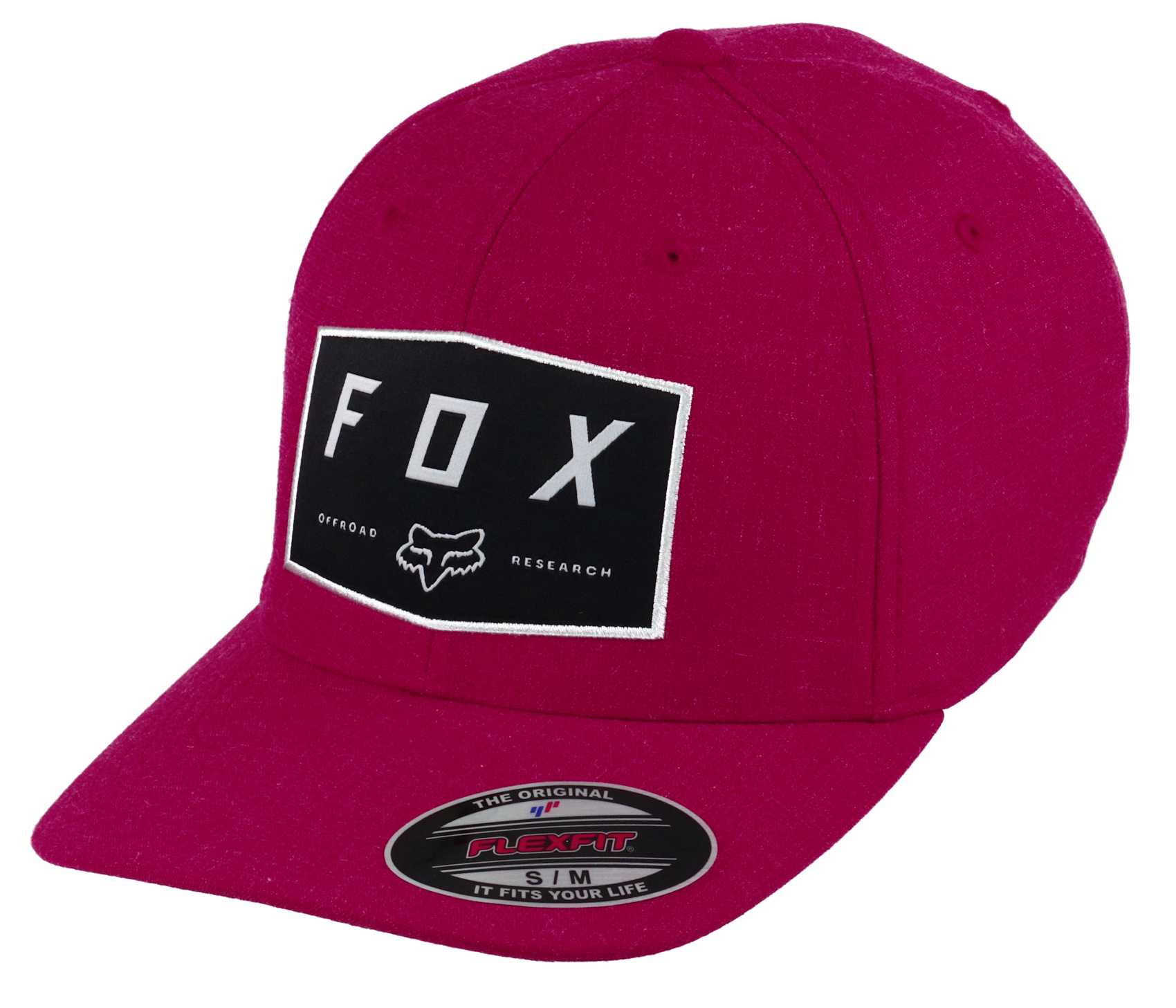 Badge Chili Red Flexfit Hat Fox Racing