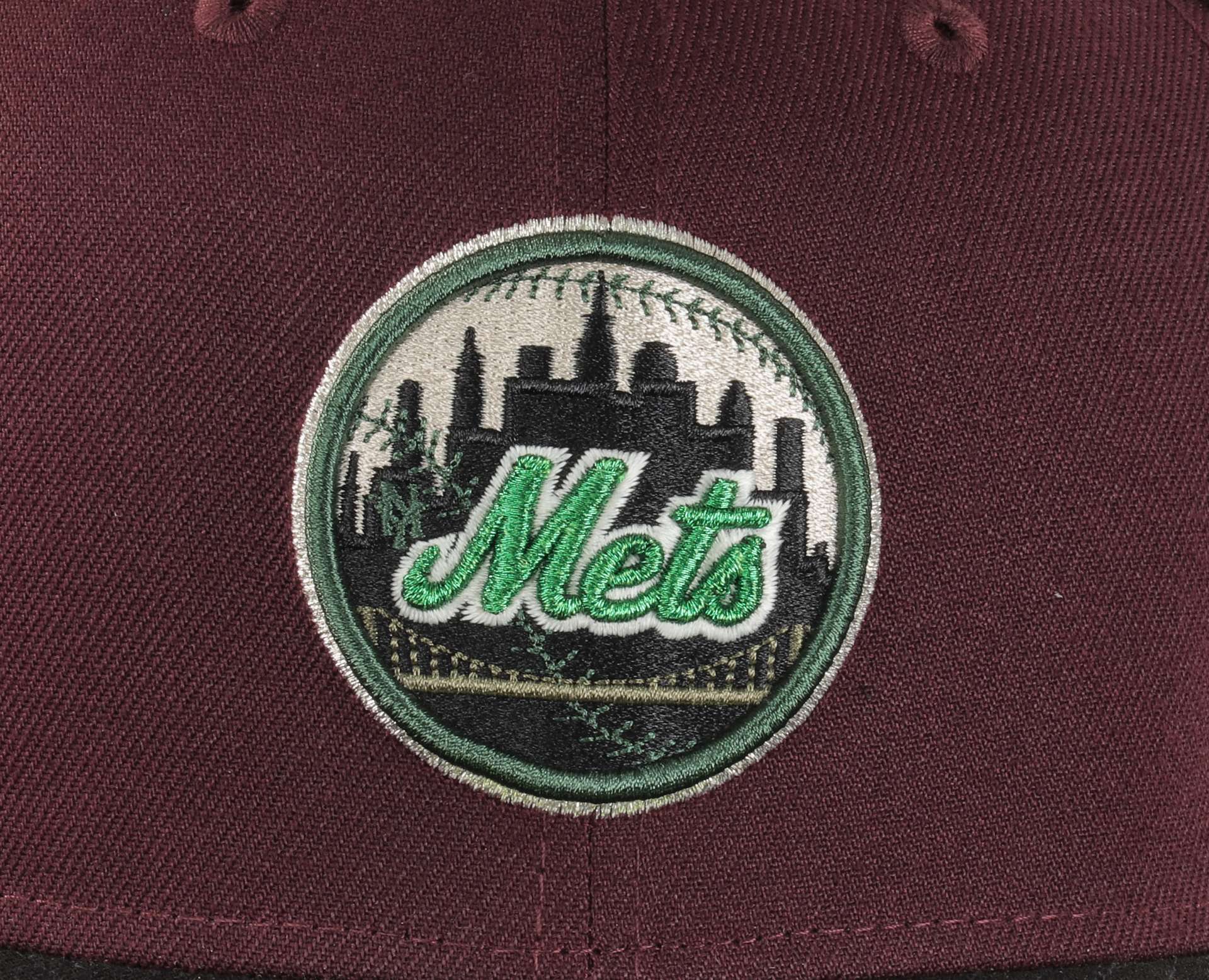New York Mets Sidepatch MLB 25th Anniversary 1986 Maroon Black 59Fifty Basecap New Era