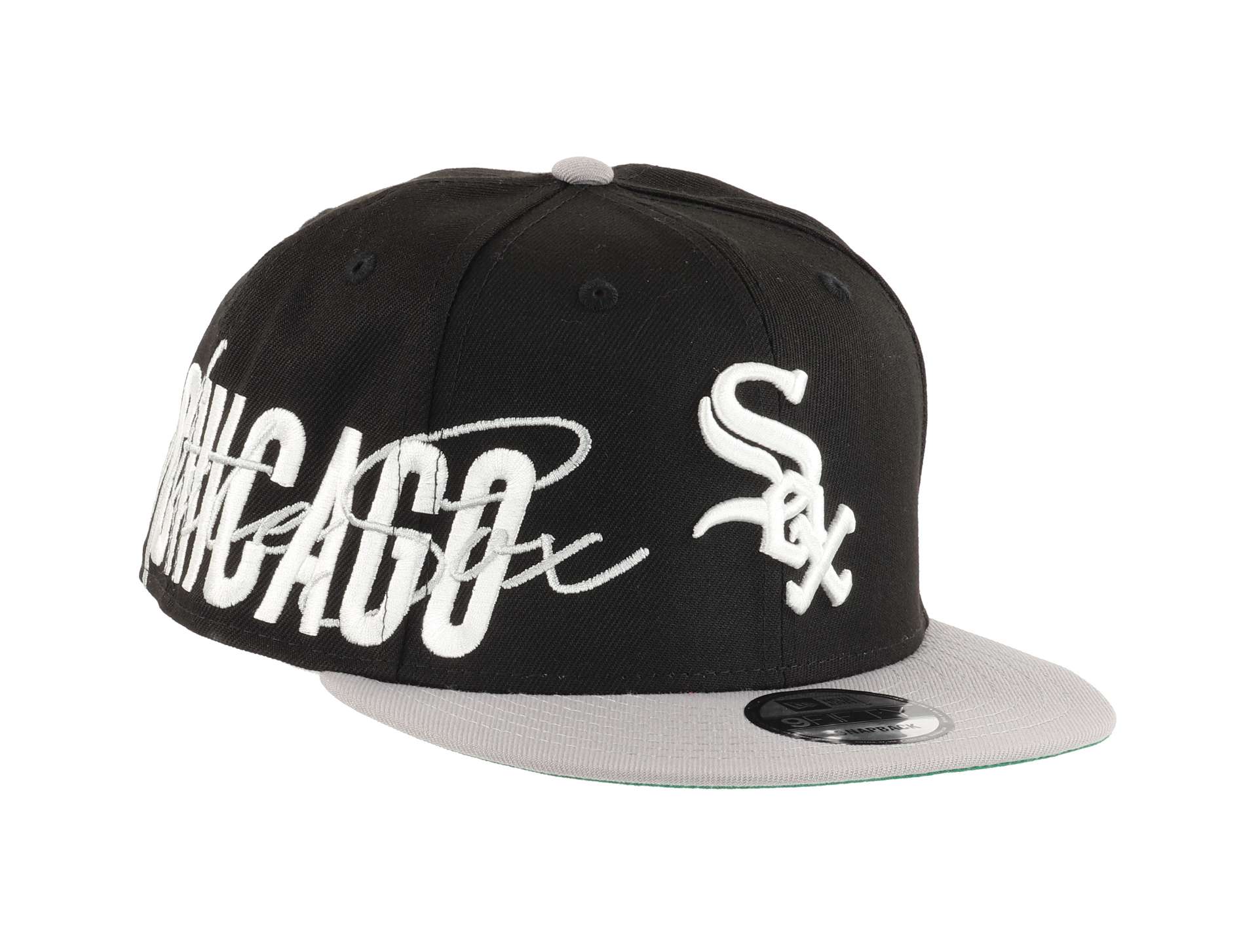 Chicago White Sox Sidefont Black / Grey 9Fifty Snapback Cap New Era