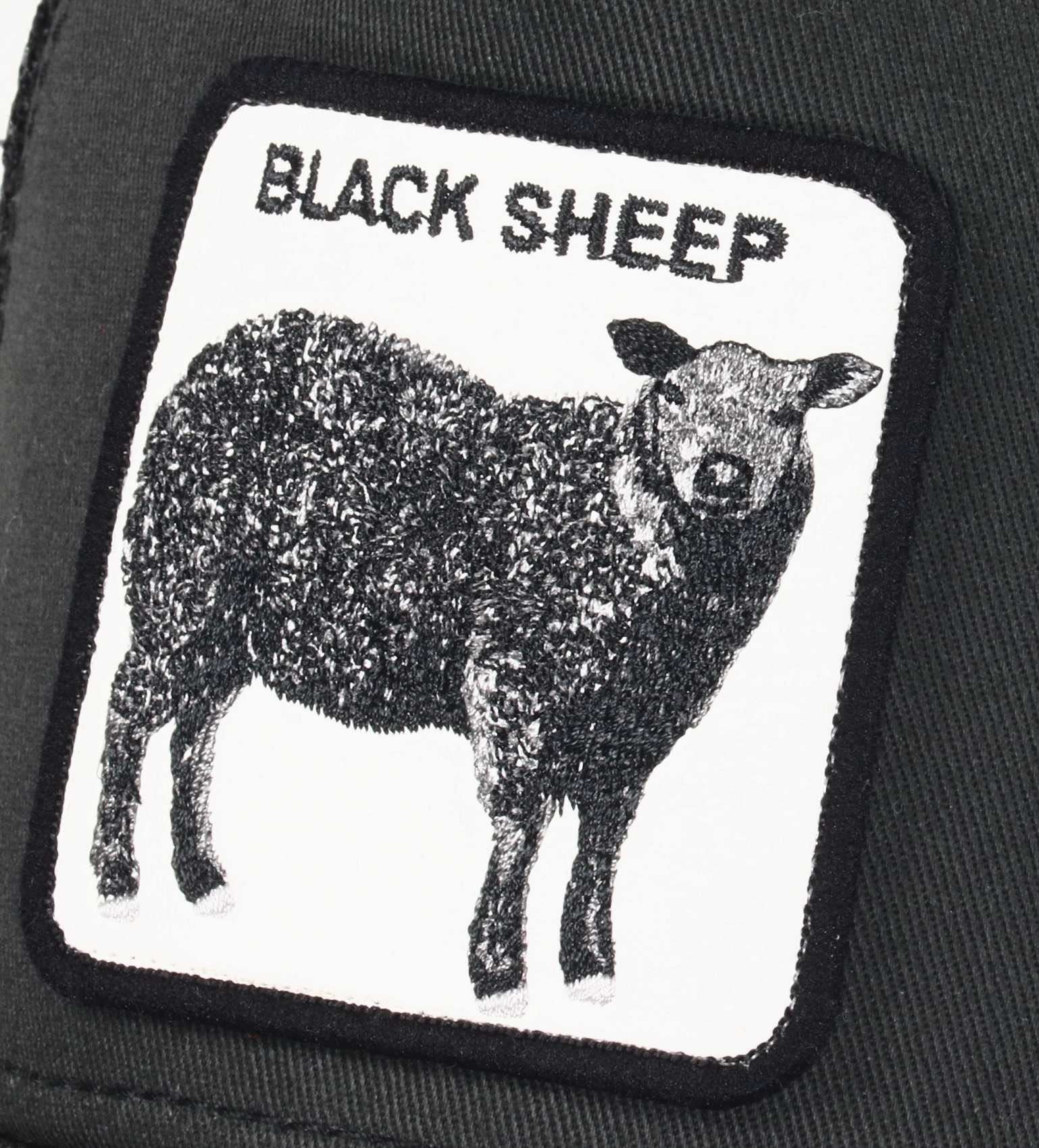 The Black Sheep Schaf Black A-Frame Adjustable Trucker Cap Goorin Bros
