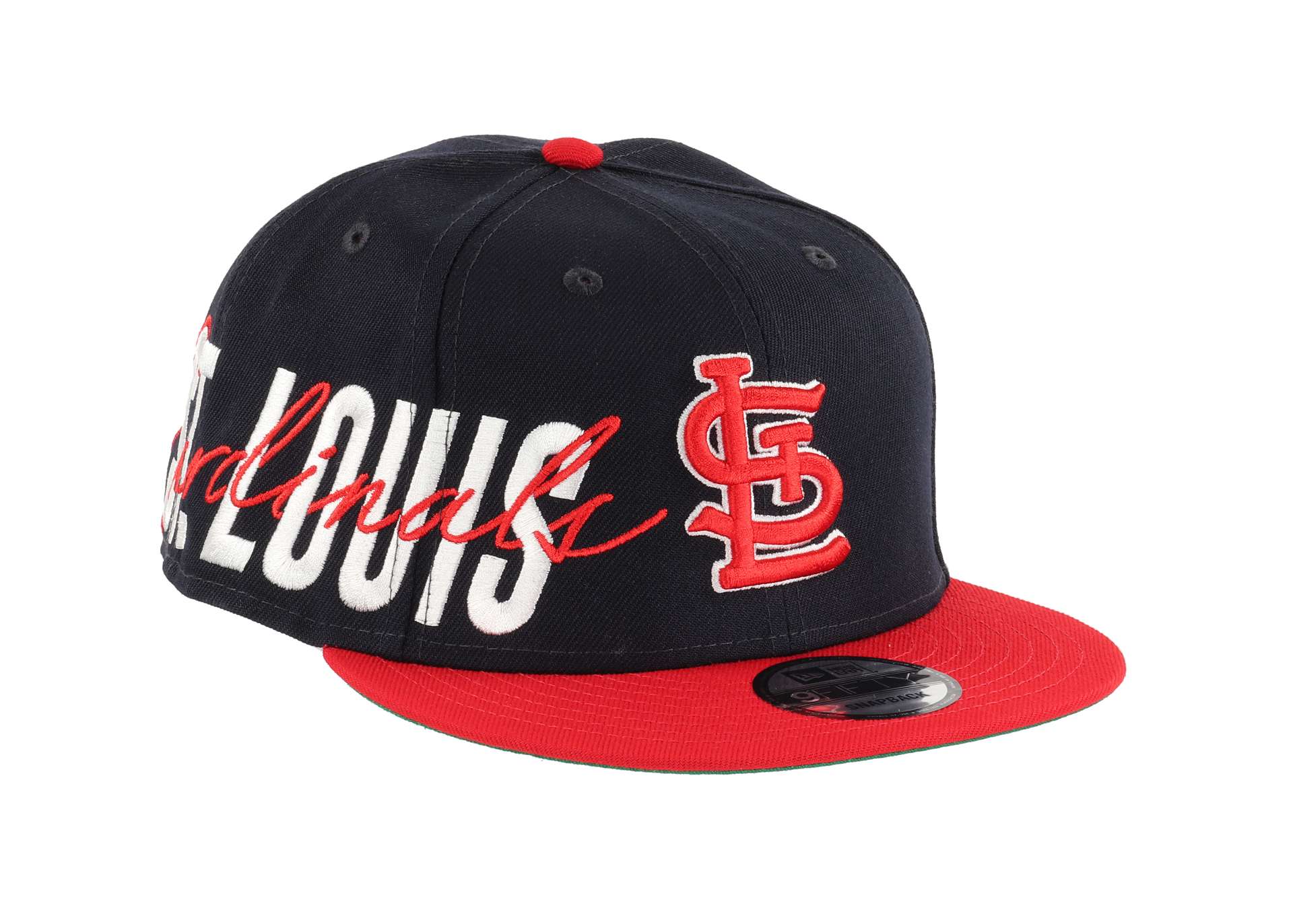 St. Louis Cardinals Sidefont Navy / Red 9Fifty Snapback Cap New Era