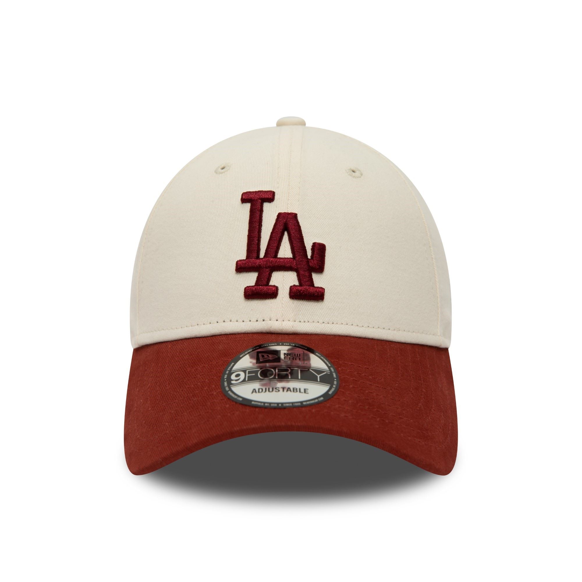 Los Angeles Dodgers MLB Beige Red 9Forty Adjustable Cap New Era