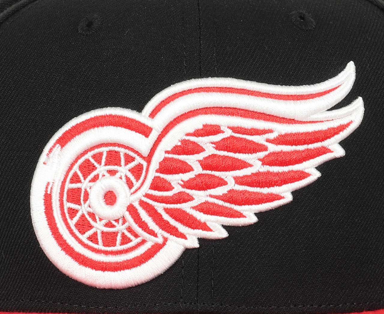 Detroit Red Wings NHL Team 2 Tone 2.0 Black Red Original Fit Snapback Cap Mitchell & Ness