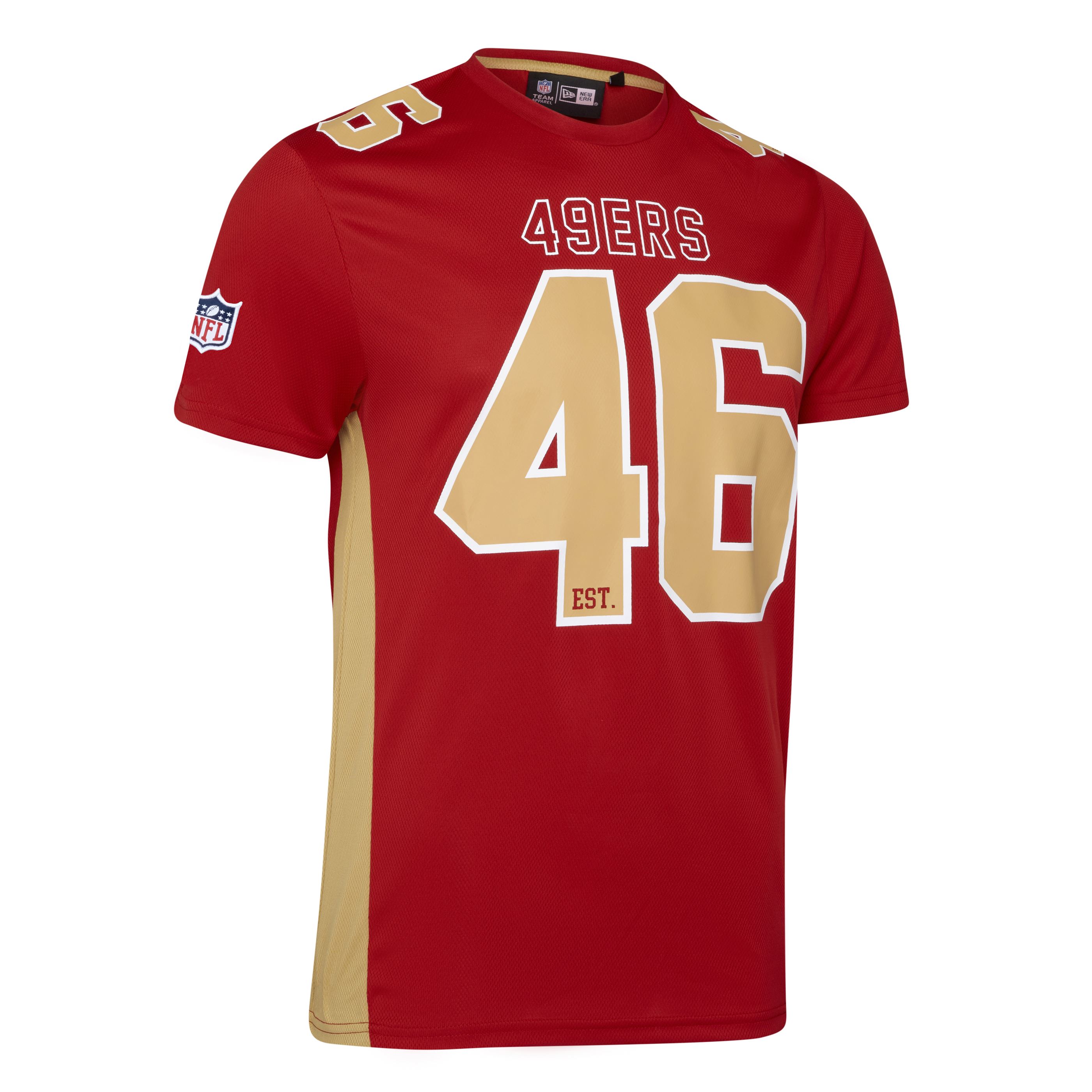 San Francisco 49ers NFL Established Number Mesh Tee Scarlet T-Shirt New Era