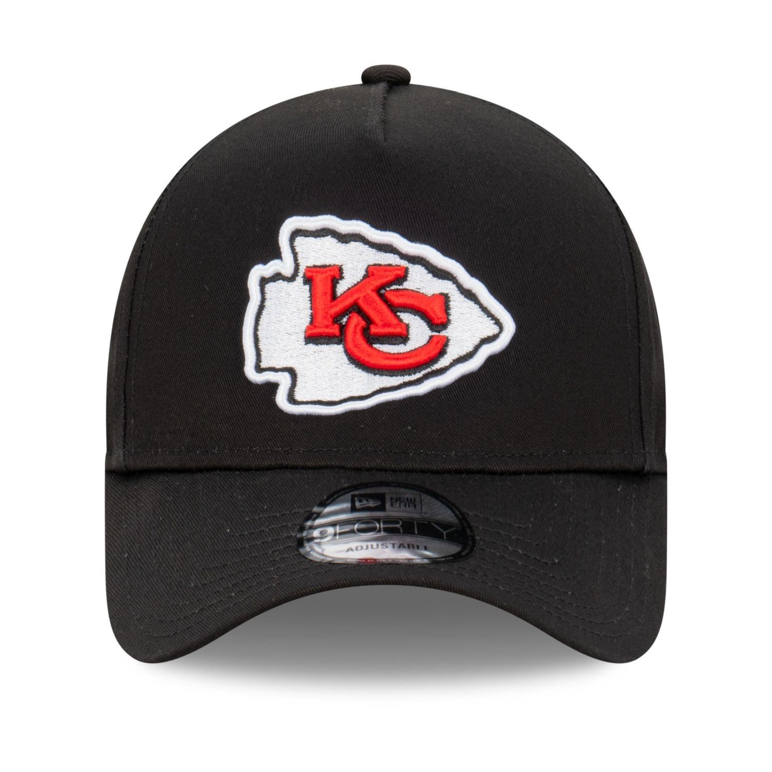 Kansas City Chiefs NFL Evergreen Schwarz Verstellbare 9Forty A-Frame Cap New Era