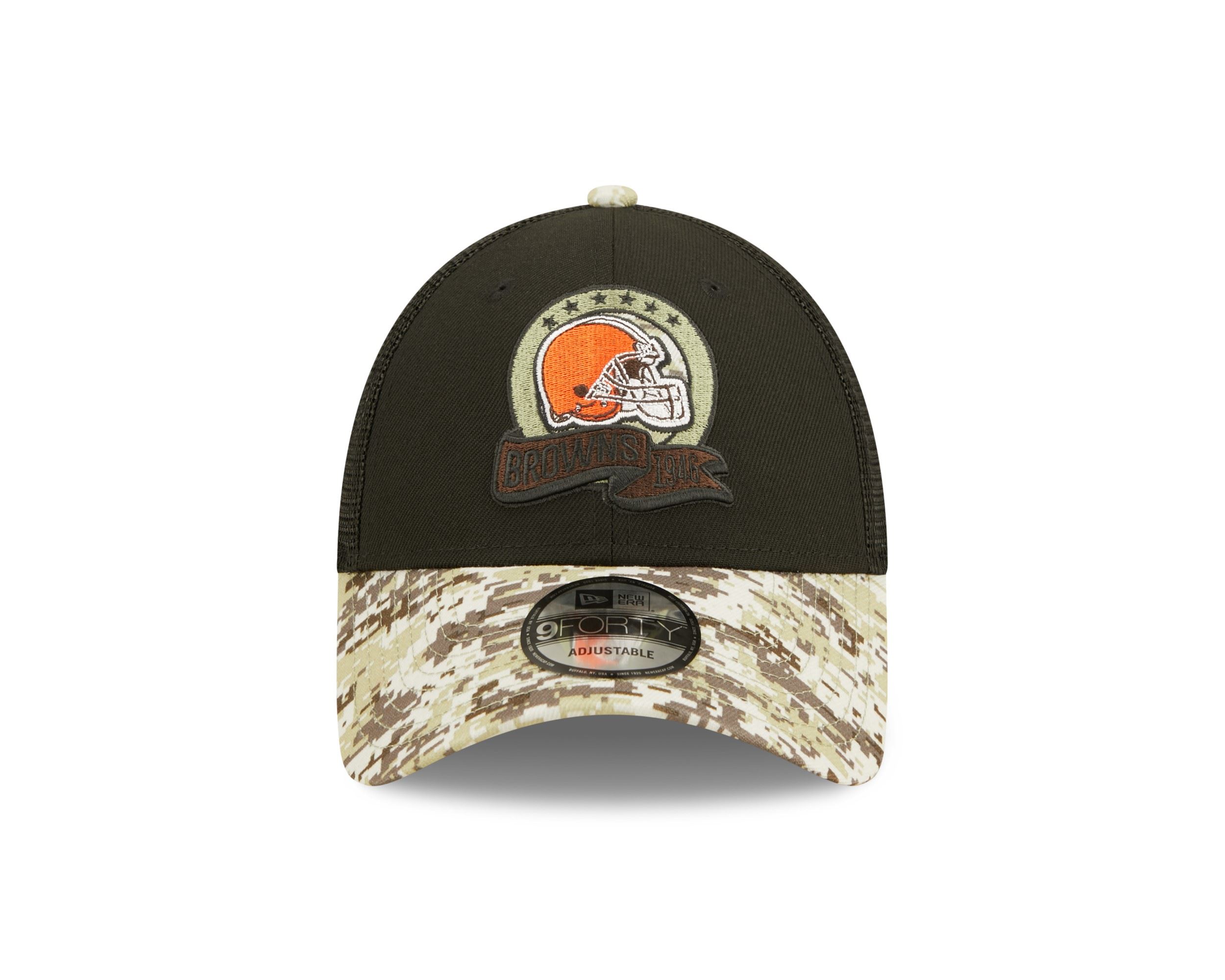 Cleveland Browns NFL Salute to Service 2022 Black 9Forty Snapback Cap New Era