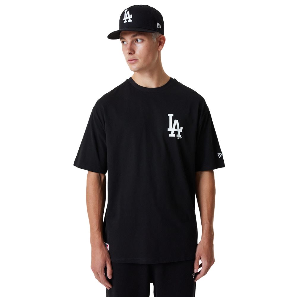 Los Angeles Dodgers Black White MLB League Essentials Oversized  T- Shirt New Era