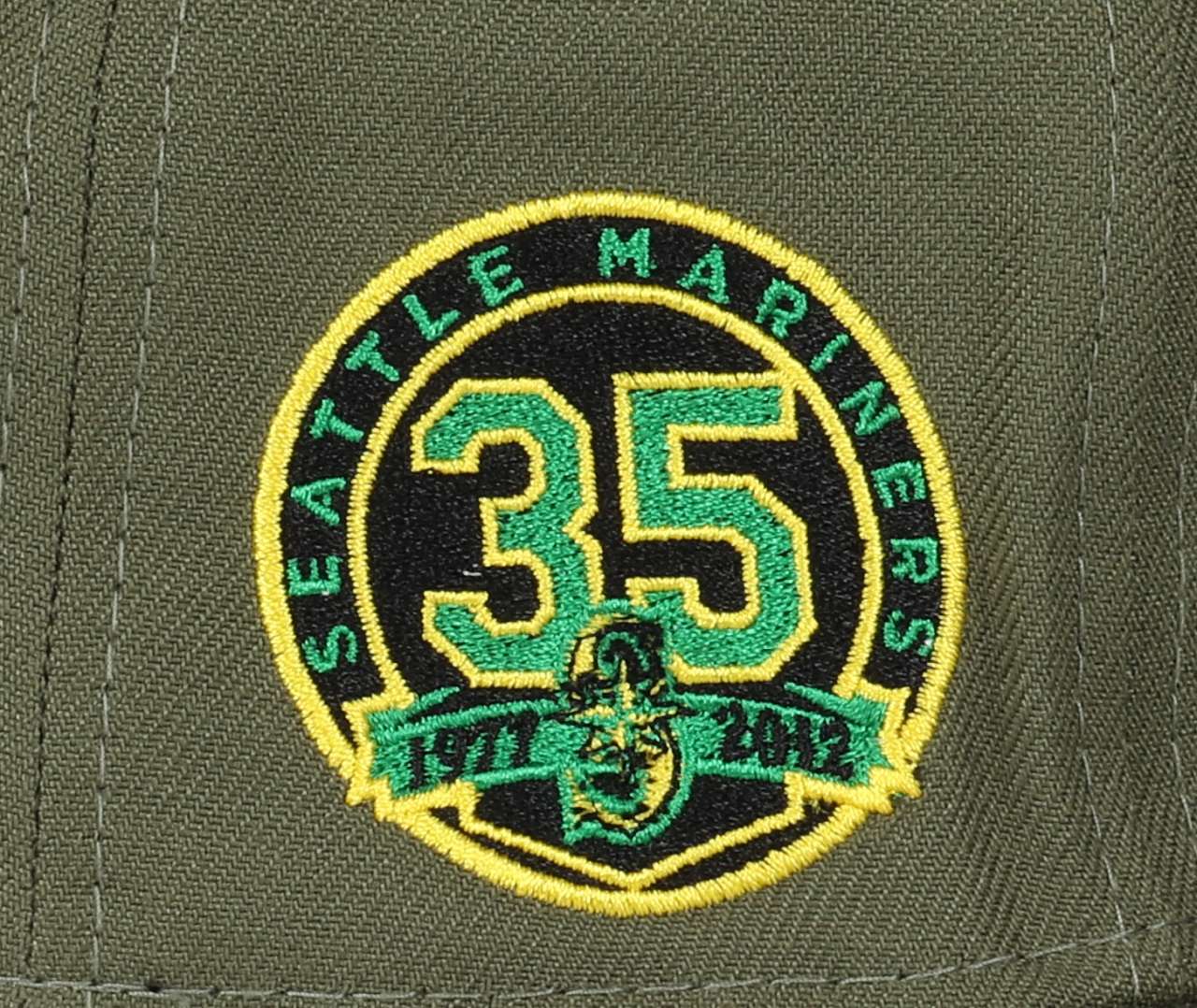Seattle Mariners  MLB Cooperstown 35th Anniversary Sidepatch Olive 59Fifty Basecap New Era