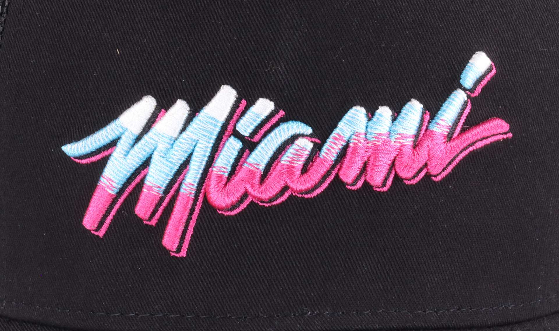 Miami Heat NBA Vice Collection Black Adjustable Trucker Cap New Era