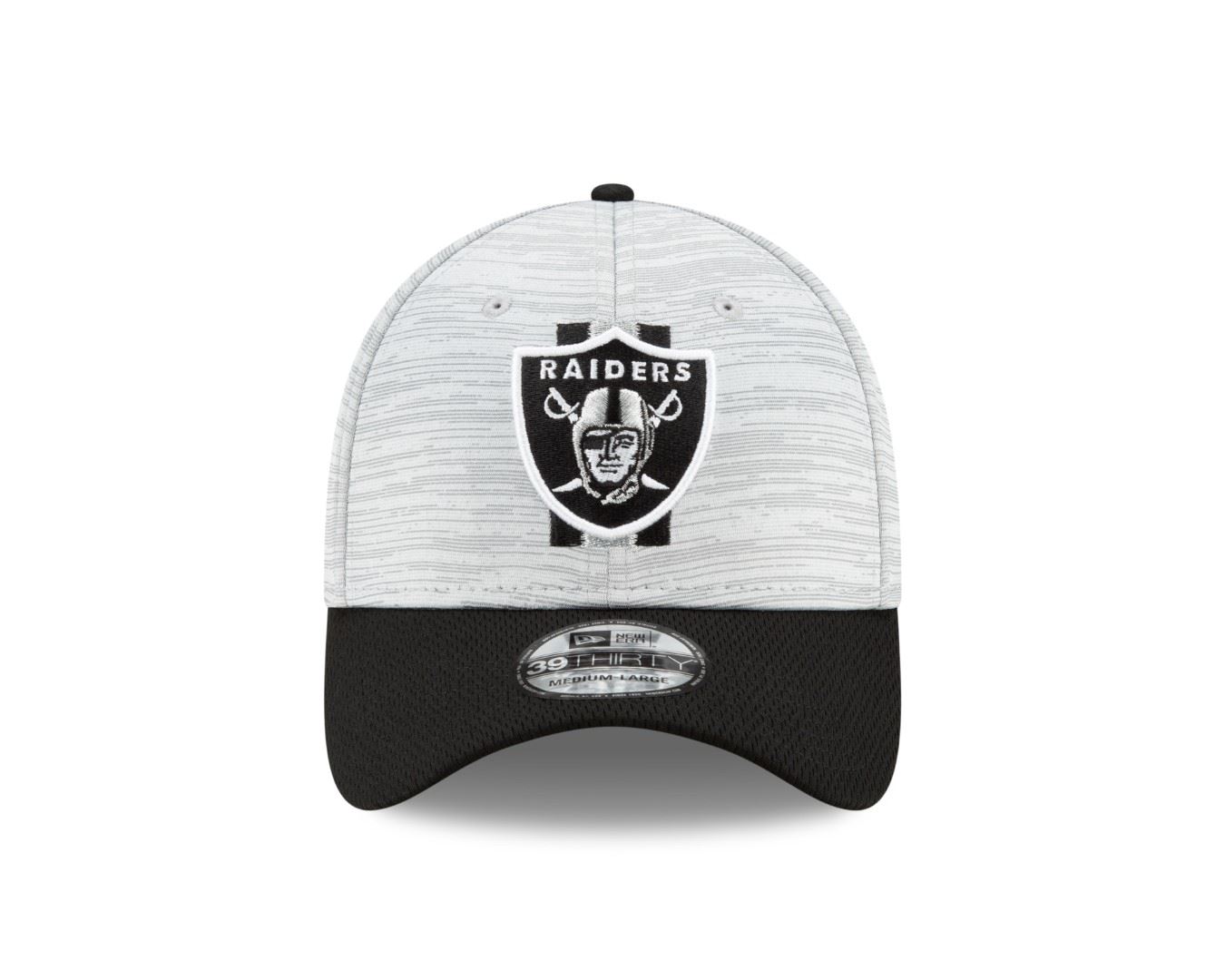Las Vegas Raiders NFL Training 2021 Grey 39Thirty Stretch Cap New Era