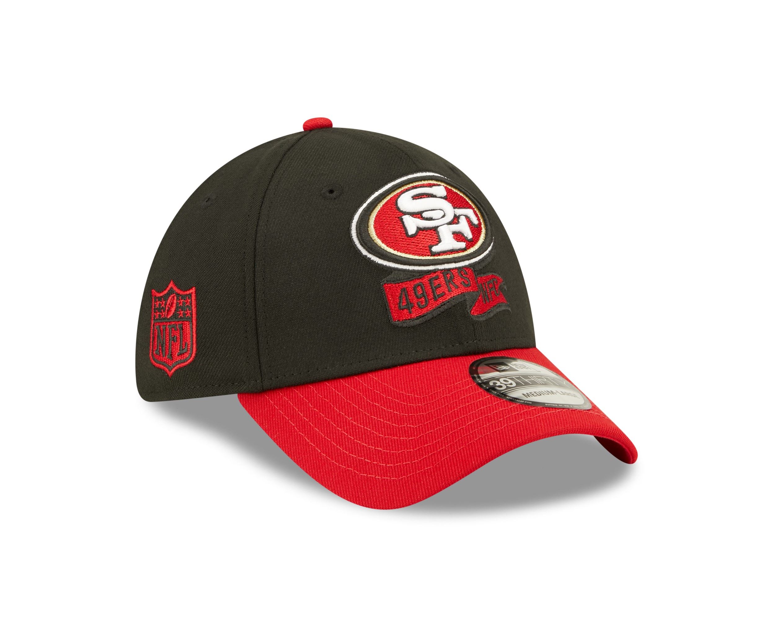 San Francisco 49ers NFL 2022 Sideline Black Red 39Thirty Stretch Cap New Era