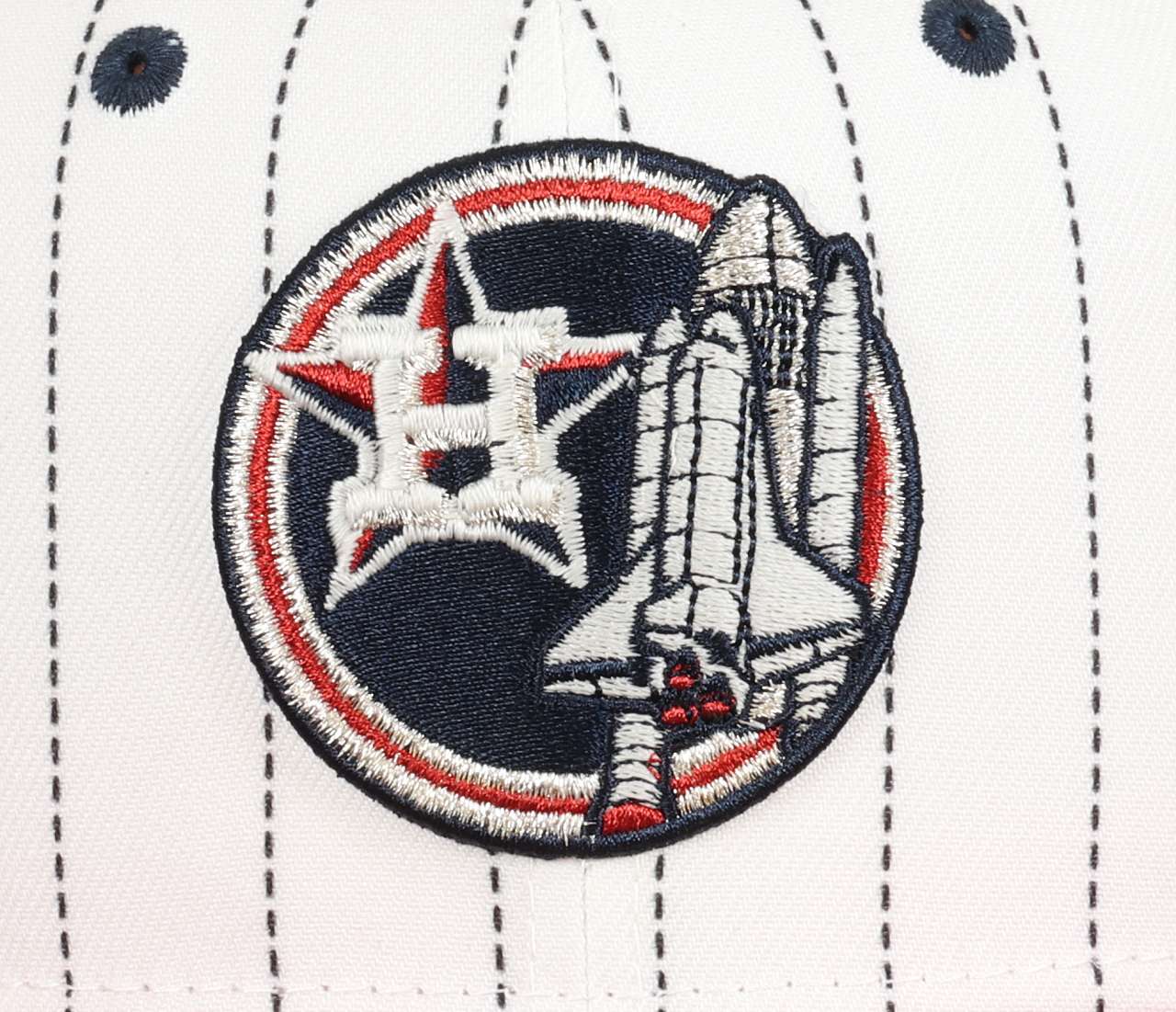 Houston Astros MLB Apollo 11 Sidepatch Pinstripe White 59Fifty Basecap New Era