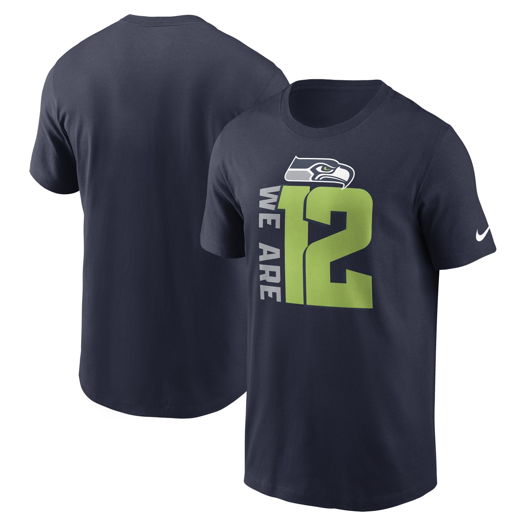 Seattle Seahawks Navy NFL Local Essential T-Shirt Nike 