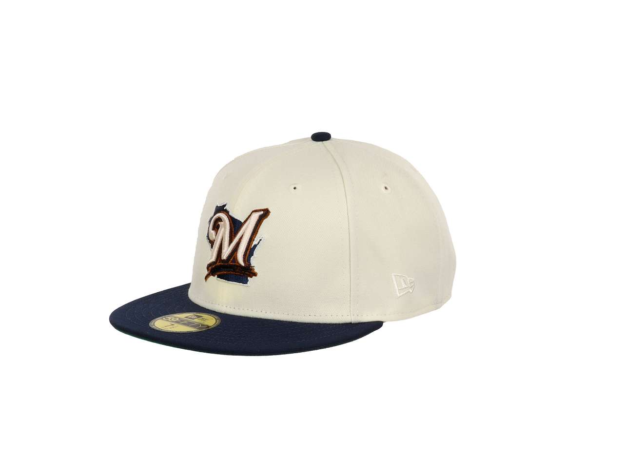 Milwaukee Brewers MLB Two Tone Cooperstown All-Star Game 2002 Sidepatch Chrome 59Fifty Basecap New Era