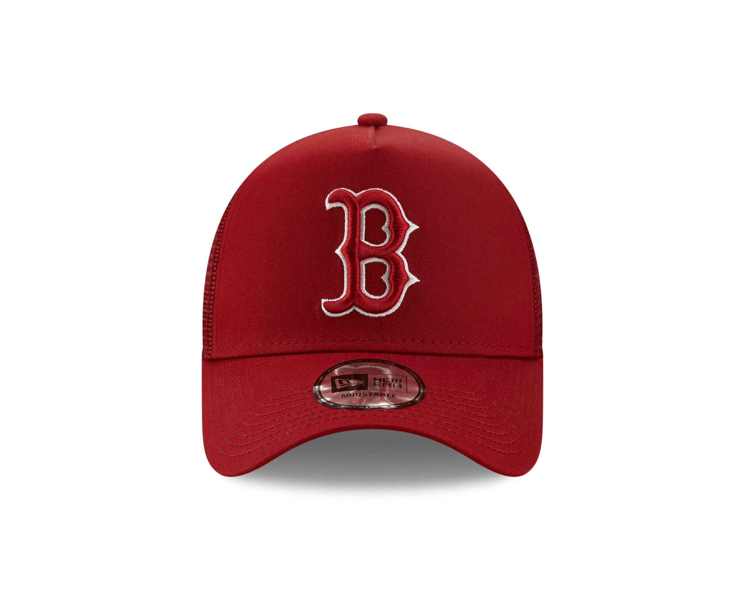Boston Red Sox MLB League Essential Red A-Frame Adjustable Trucker Cap New Era