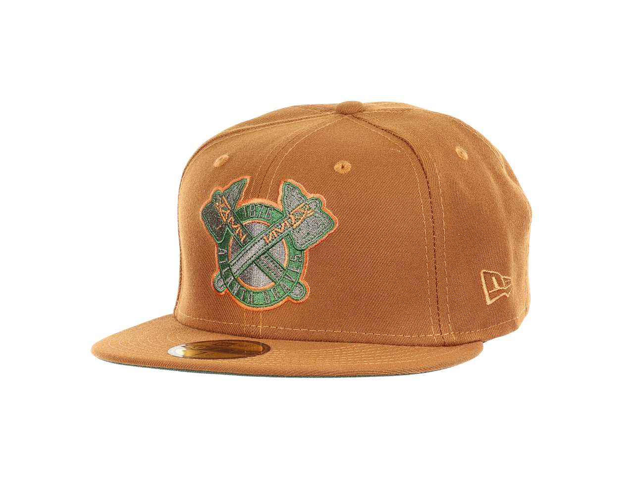 Atlanta Braves MLB 150th Anniversary Sidepatch Toasted Pine 59Fifty Basecap New Era