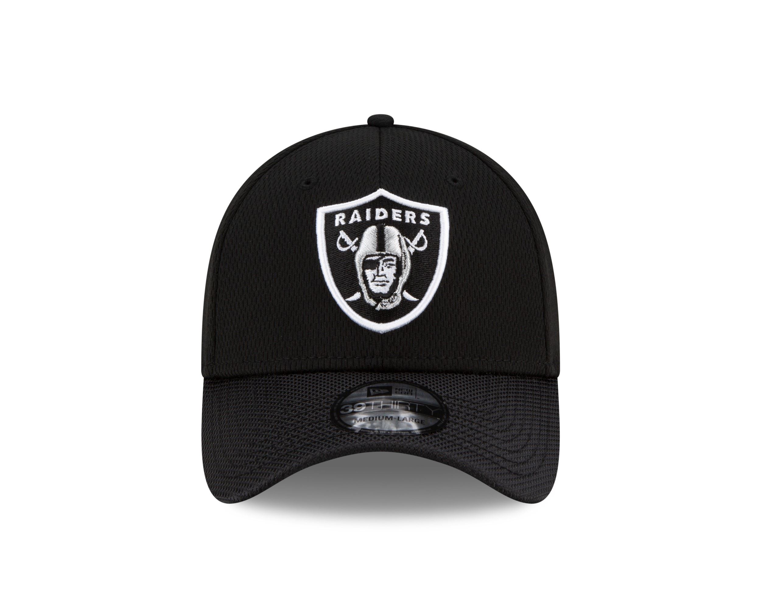 Las Vegas Raiders NFL 2021 Sideline Black 39Thirty Stretch Cap New Era