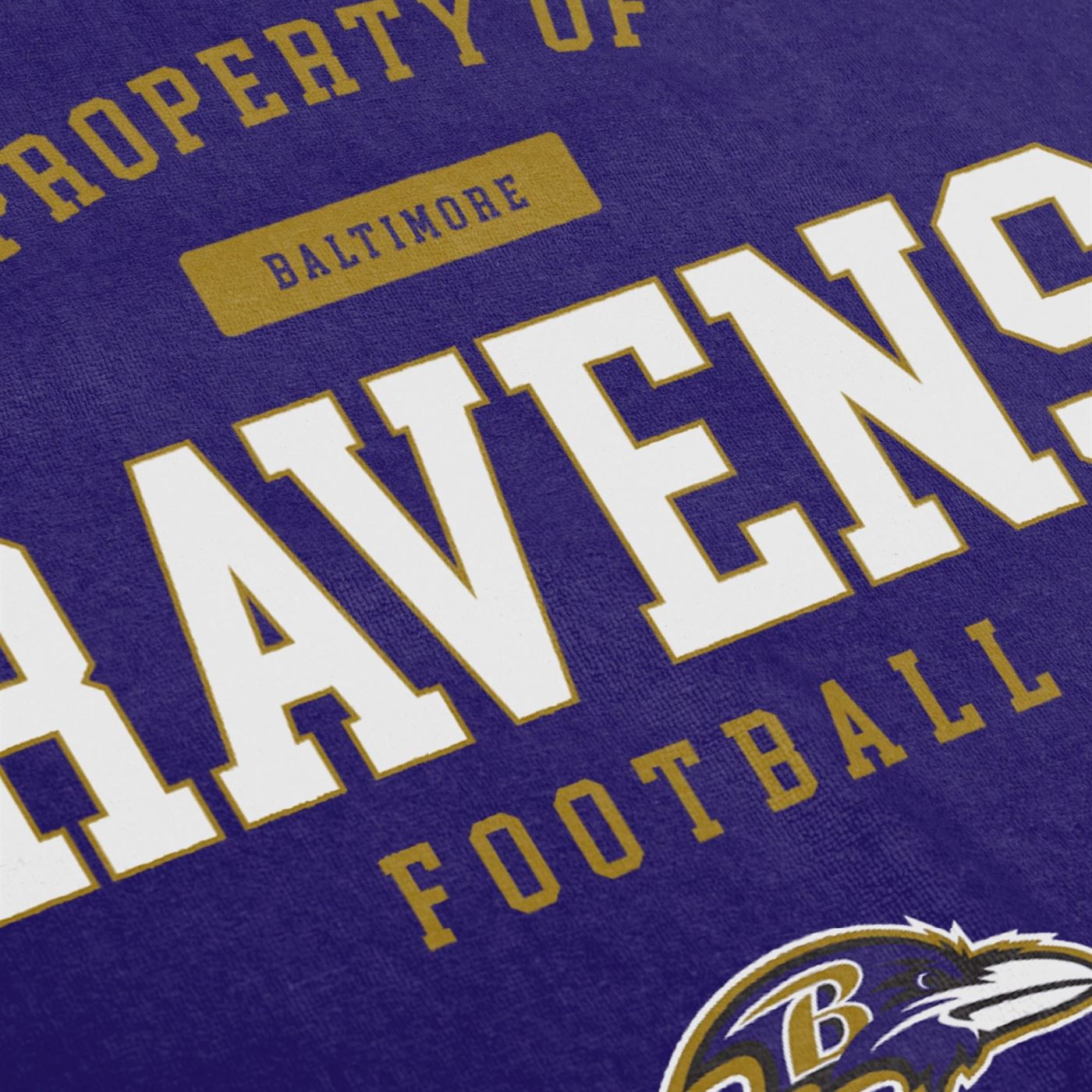 Baltimore Ravens NFL 2024 Beach Towel Bath towel Hand towel Purple Foco