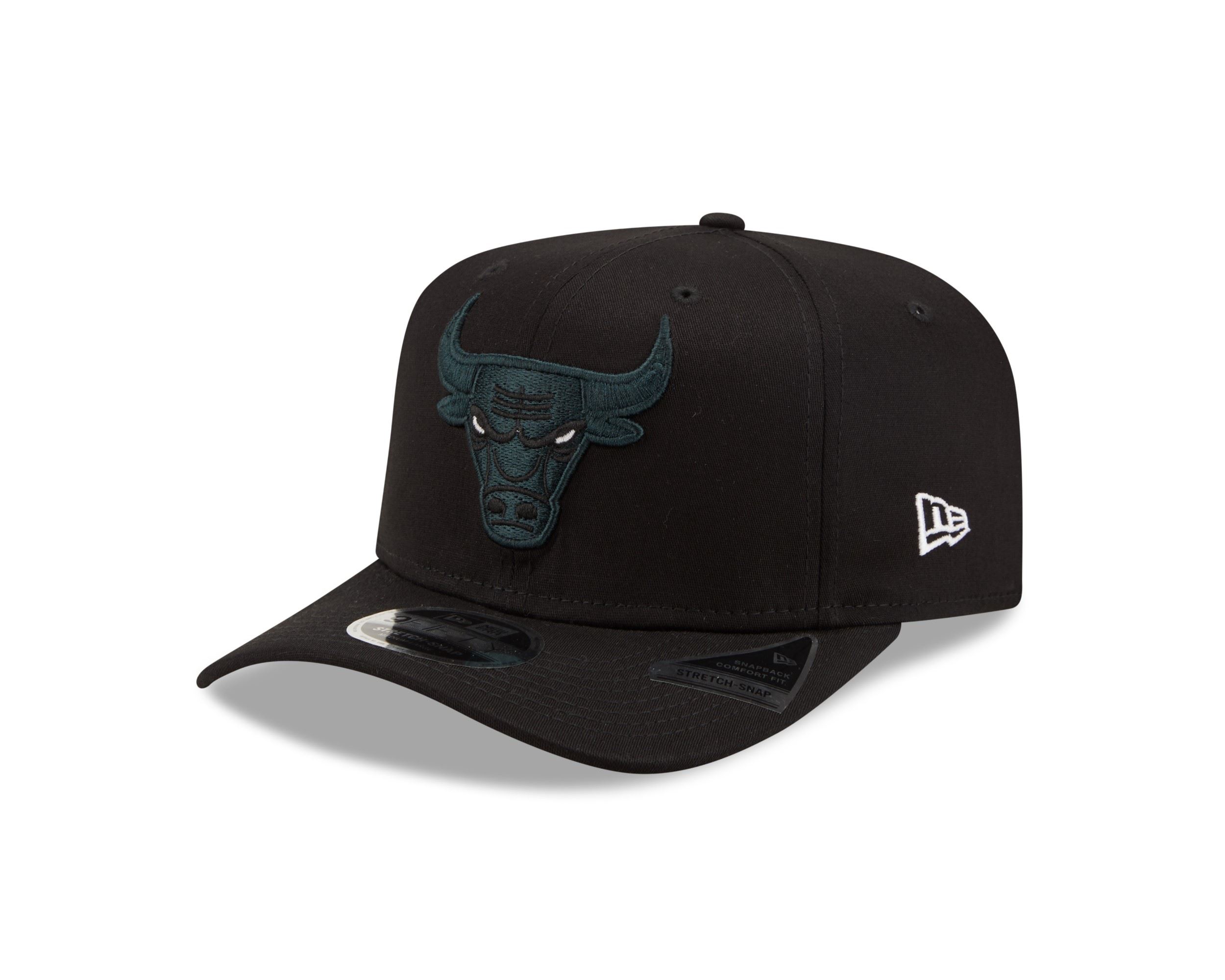Chicago Bulls NBA League Essential Black 9Fifty Stretch-Snap Cap New Era
