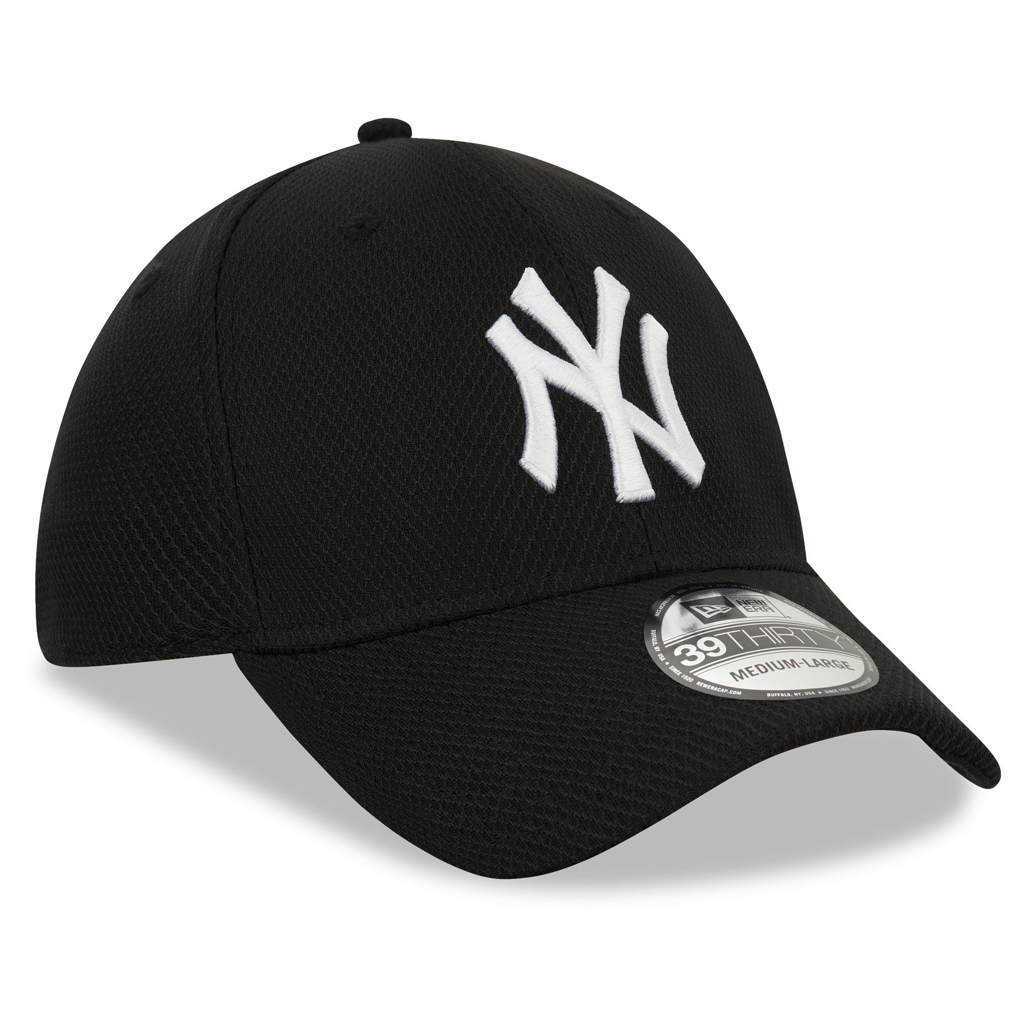 New York Yankees MLB Diamond Era Black 39Thirty Stretch Cap New Era