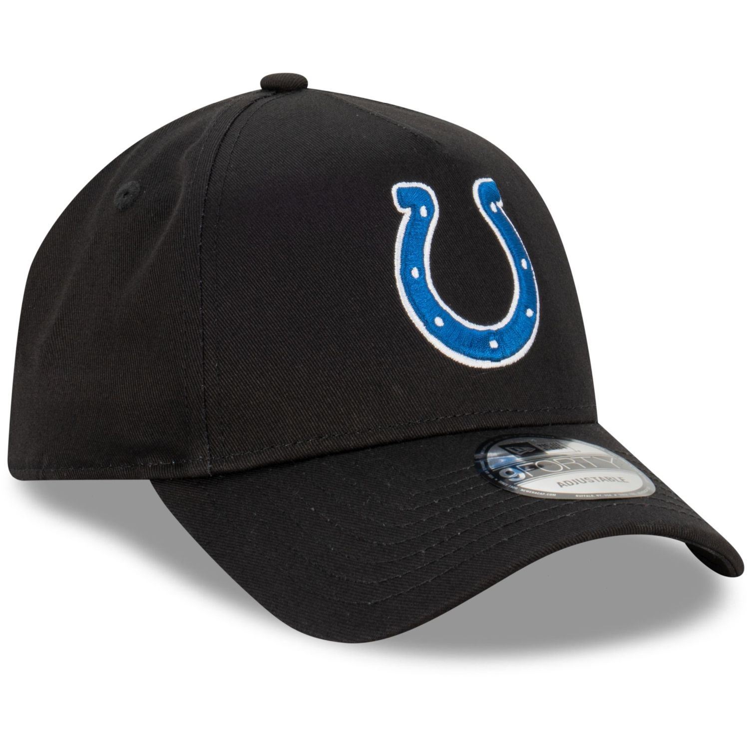 Indianapolis Colts NFL Evergreen Schwarz Verstellbare 9Forty A-Frame Cap New Era