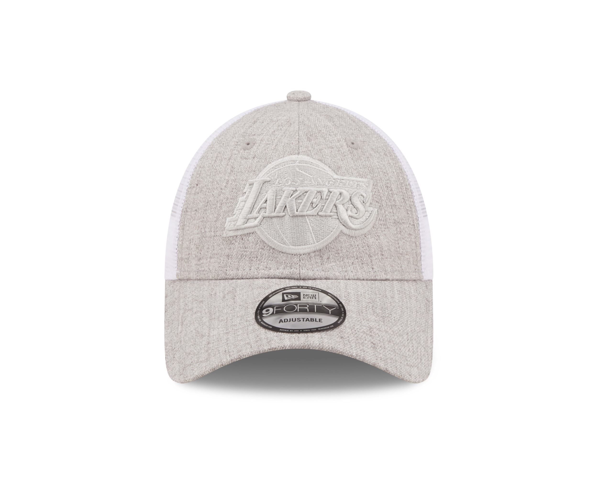 Los Angeles Lakers NBA Home Field Grey 9Forty A-Frame Trucker Cap New Era