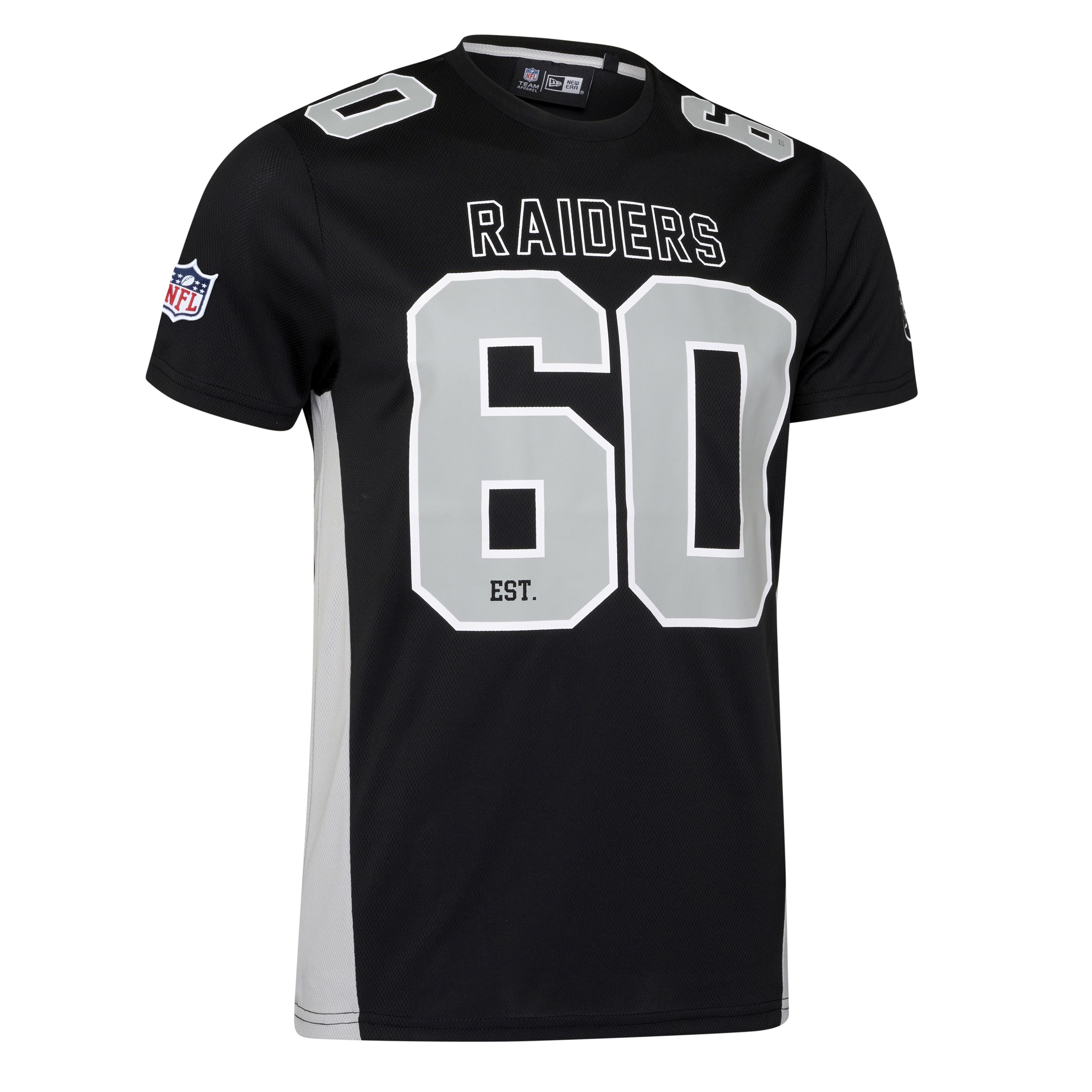 Las Vegas Raiders NFL Established Number Mesh Tee Black T-Shirt New Era