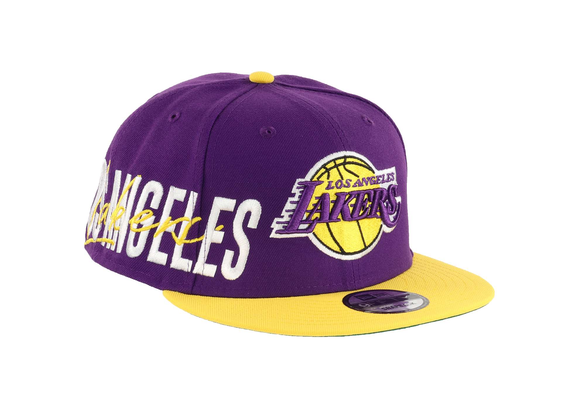 Los Angeles Lakers Sidefont Purple / Yellow 9Fifty Snapback Cap New Era