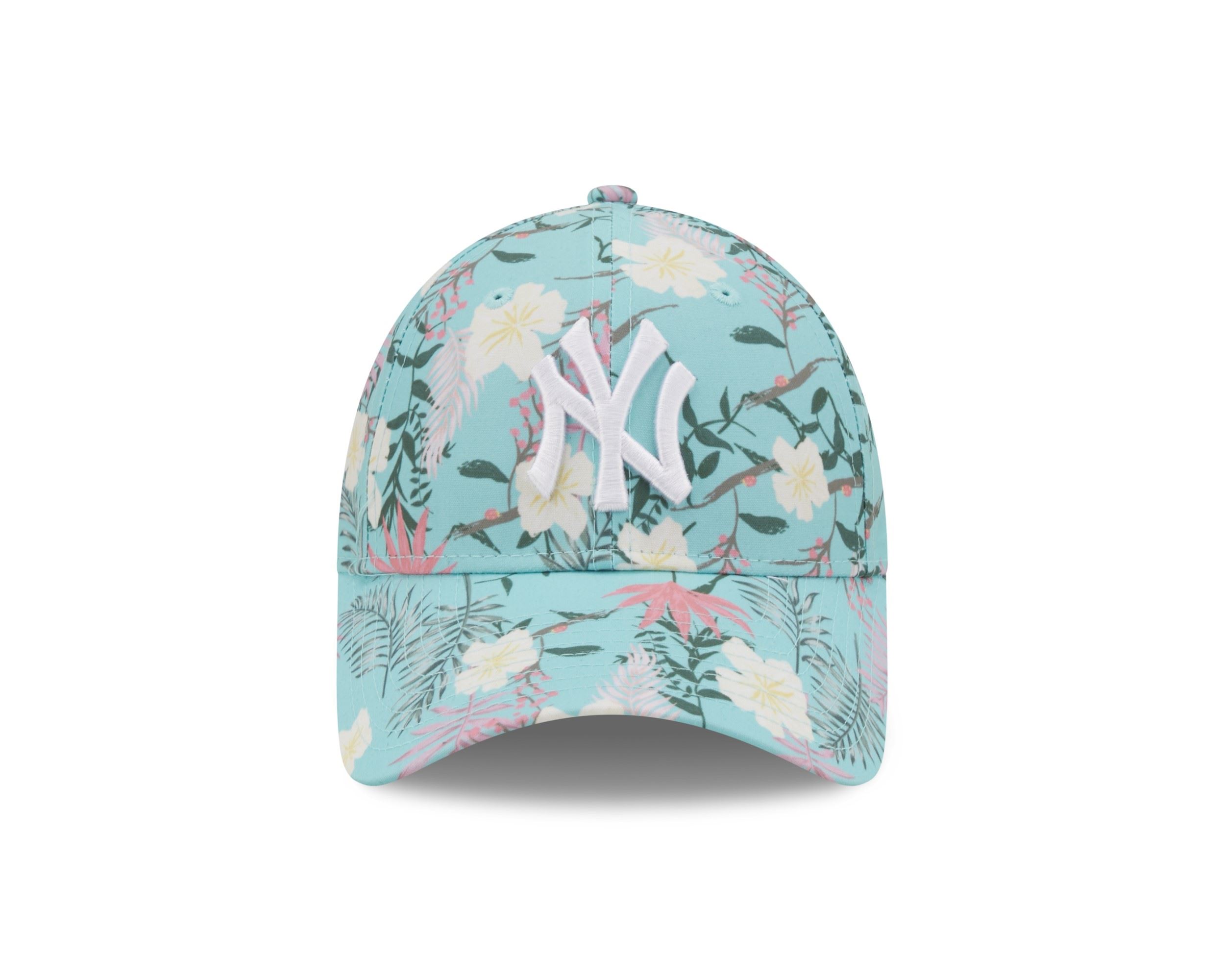 New York Yankees MLB Floral Turquoise 9Forty Adjustable Women Cap New Era
