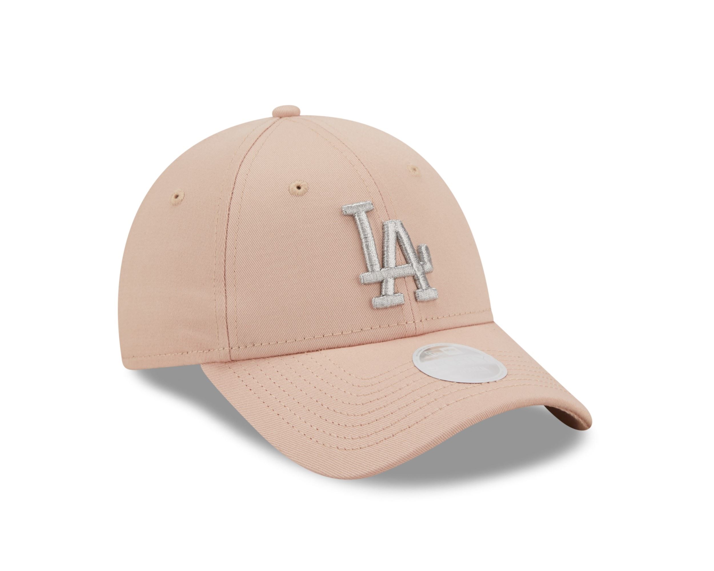 Los Angeles Dodgers MLB Metallic Logo Blush 9Forty Adjustable Women Cap New Era