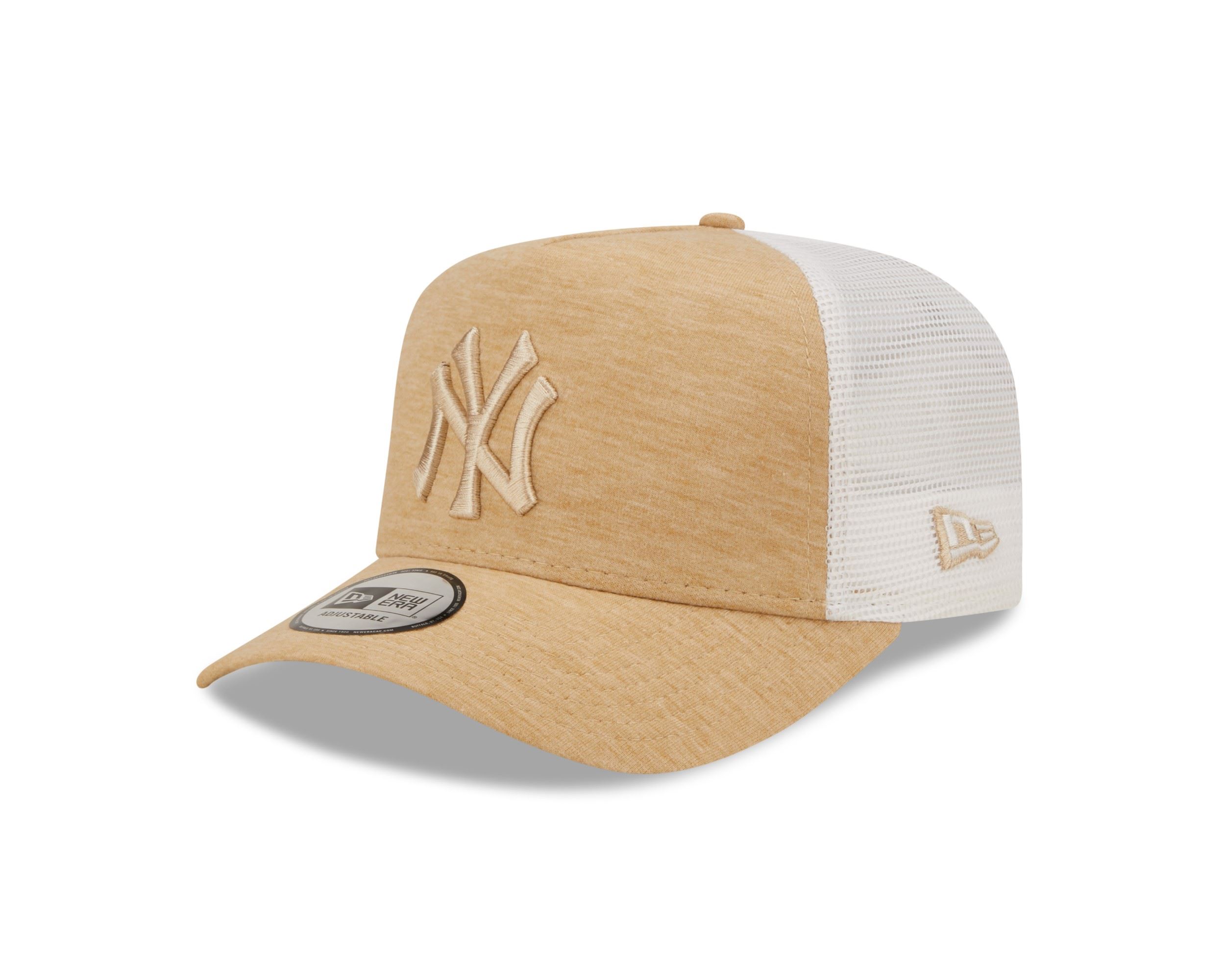 New York Yankees MLB Jersey Essential Stone A-Frame Adjustable Trucker Cap New Era
