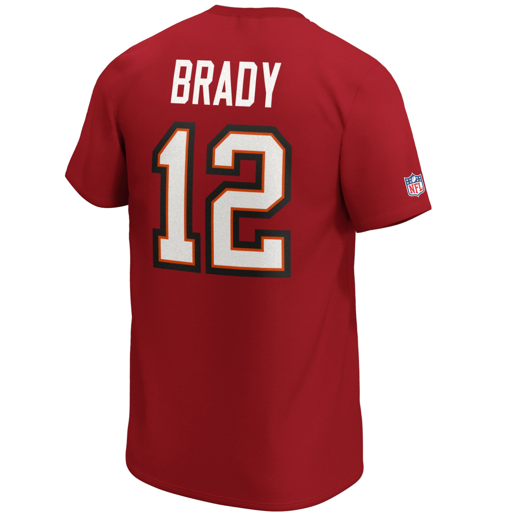 Tom Brady #12 Tampa Bay Buccaneers Iconic Name and Number Graphic T-Shirt Fanatics