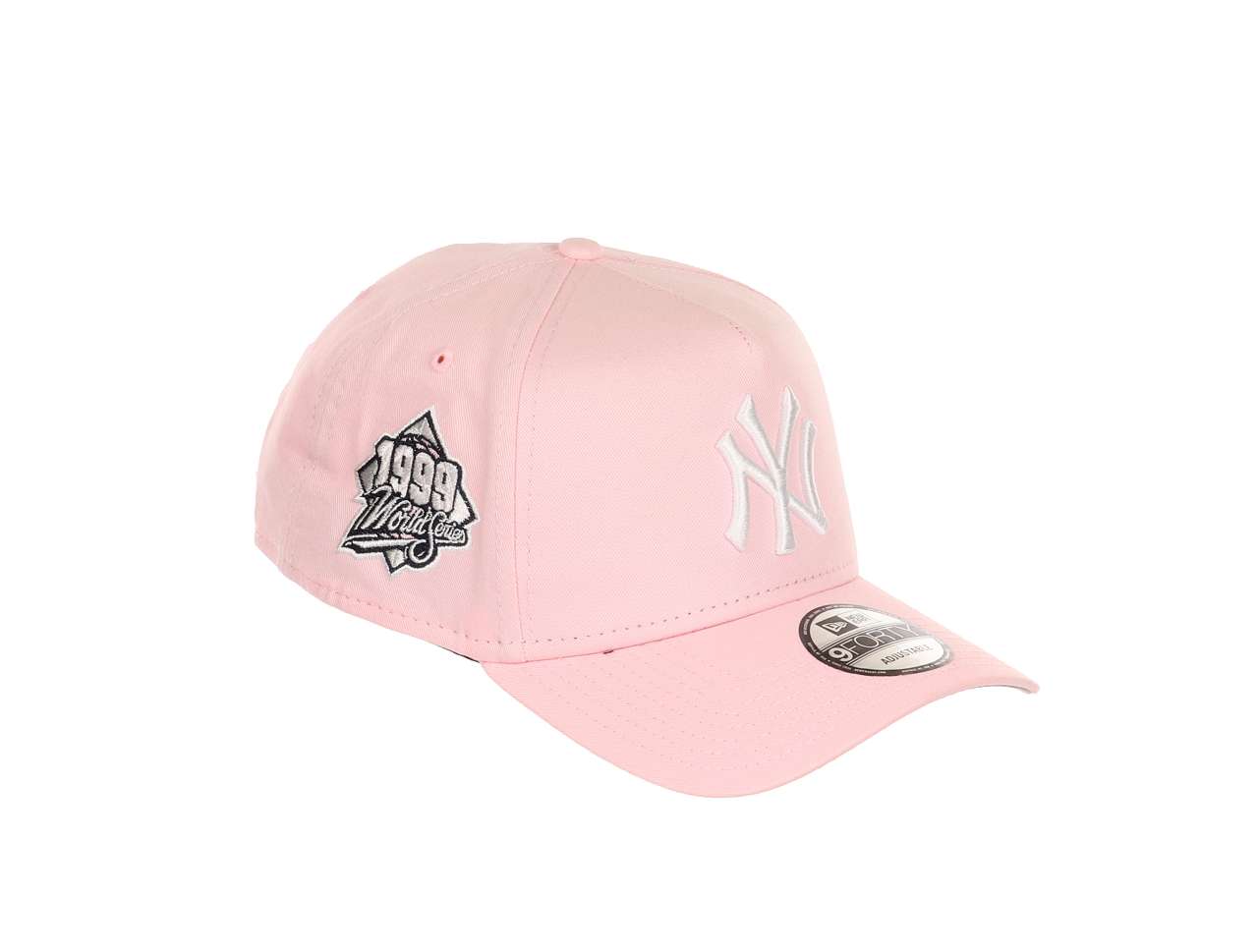 New York Yankees  MLB  World Series  1999 Sidepatch Cooperstown Pink 9Forty A-Frame Snapback Cap New Era