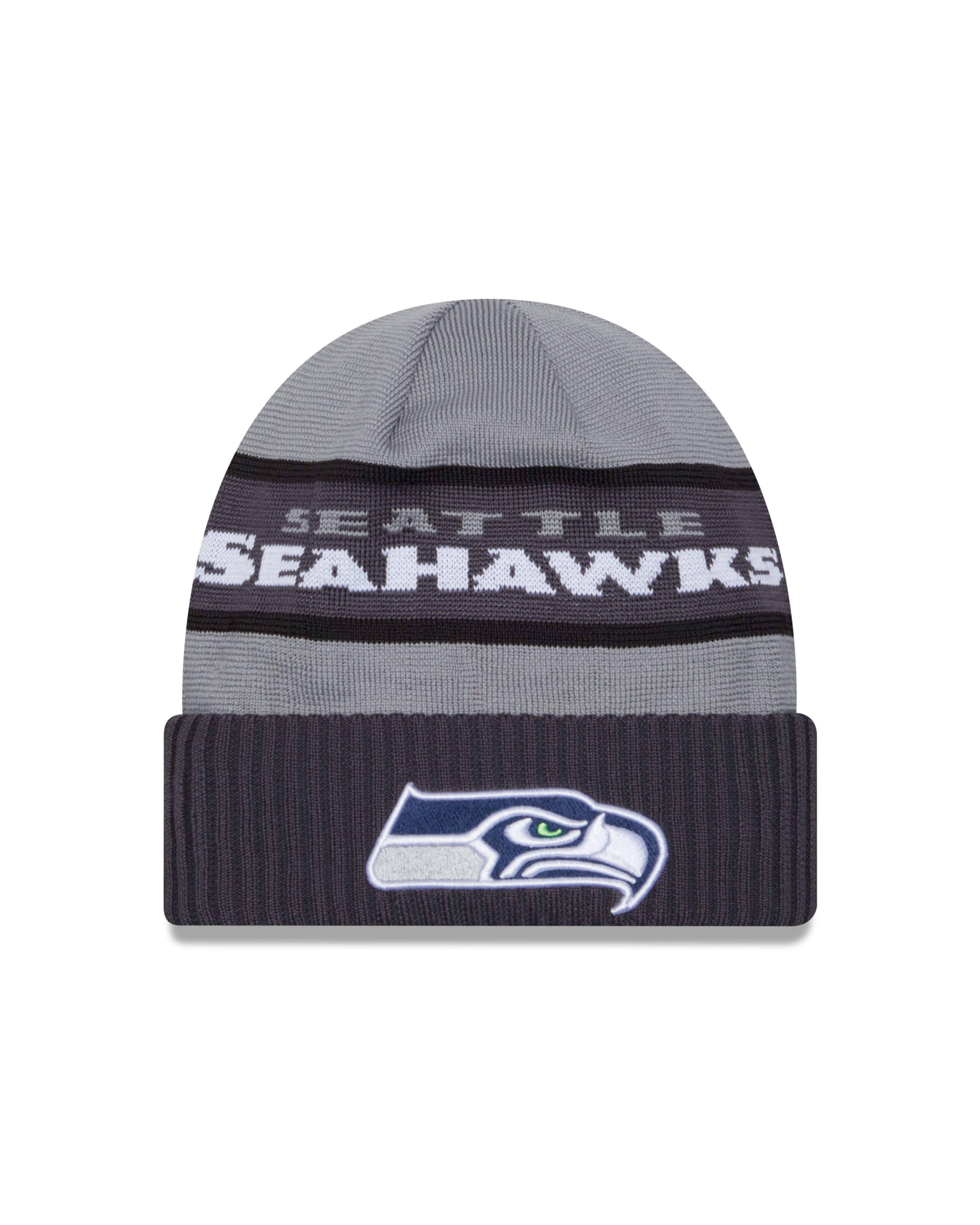 Seattle Seahawks NFL 2023  Sideline Tech Knit CW Gray Beanie New Era