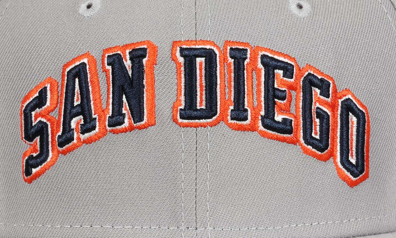 San Diego Padres MLB San Diego Lettering Gray Poly 59Fifty Basecap New Era