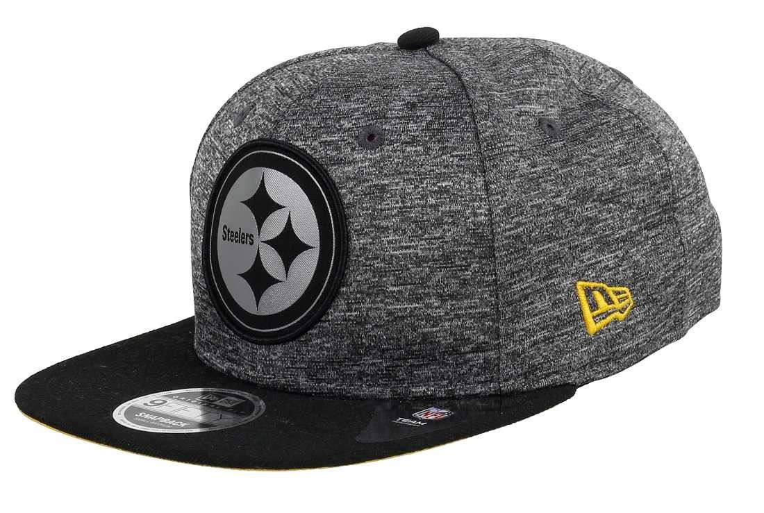 Pittsburgh Steelers NFL Grey Collection 9Fifty Snapback Cap New Era