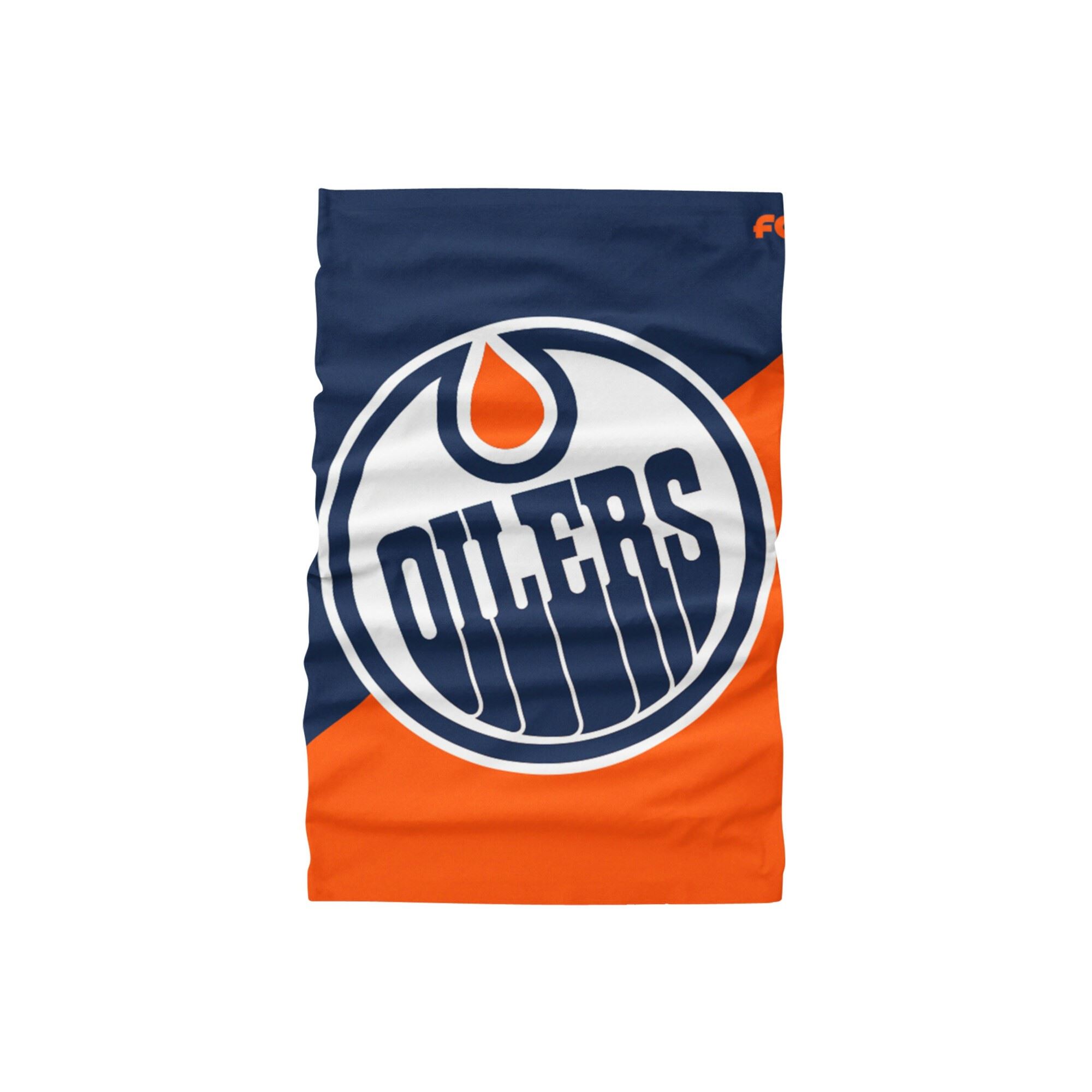 Edmonton Oilers NHL Colour Block Big Logo Gaiter Scarf Forever Collectibles